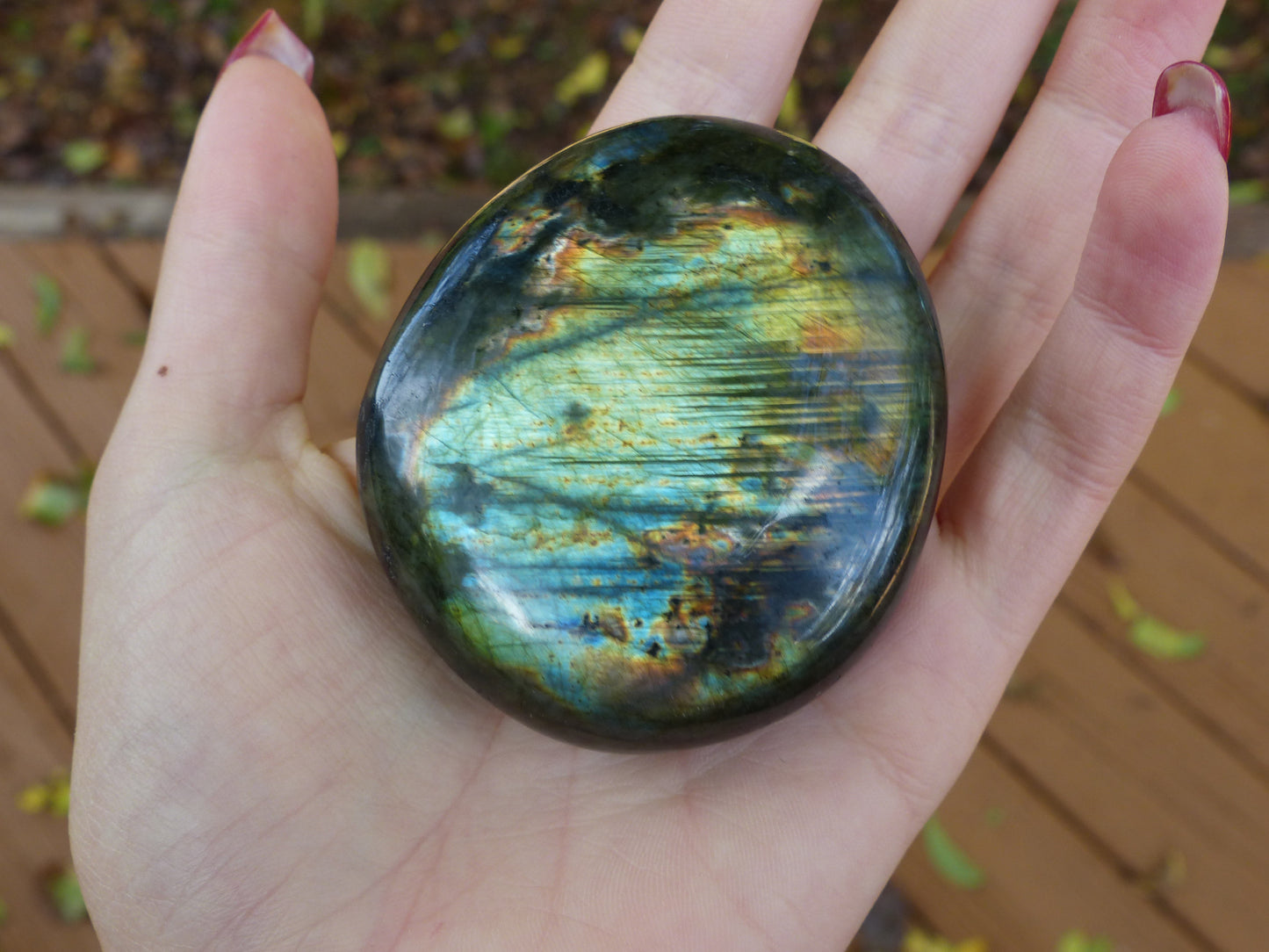Labradorite Palm Stone (#32)