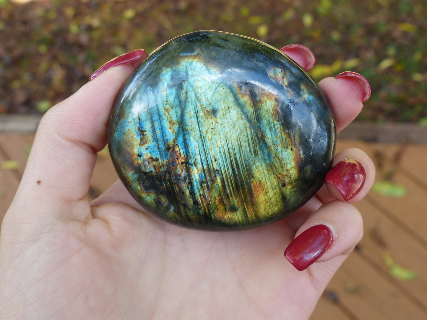 Labradorite Palm Stone (#32)