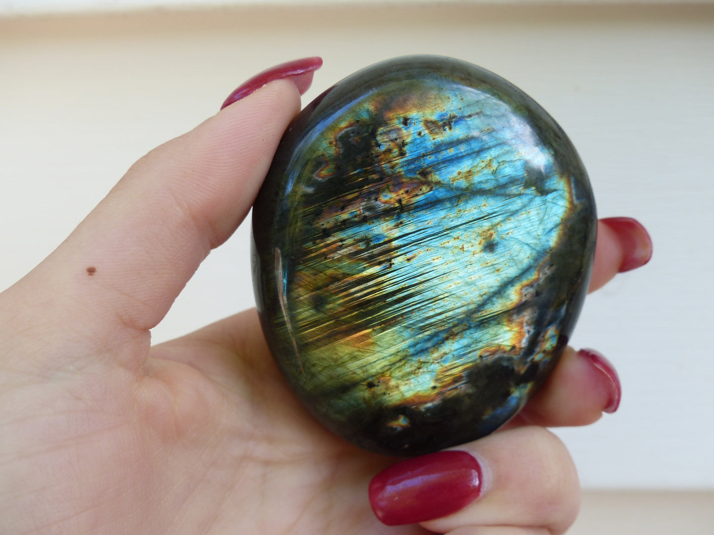 Labradorite Palm Stone (#32)