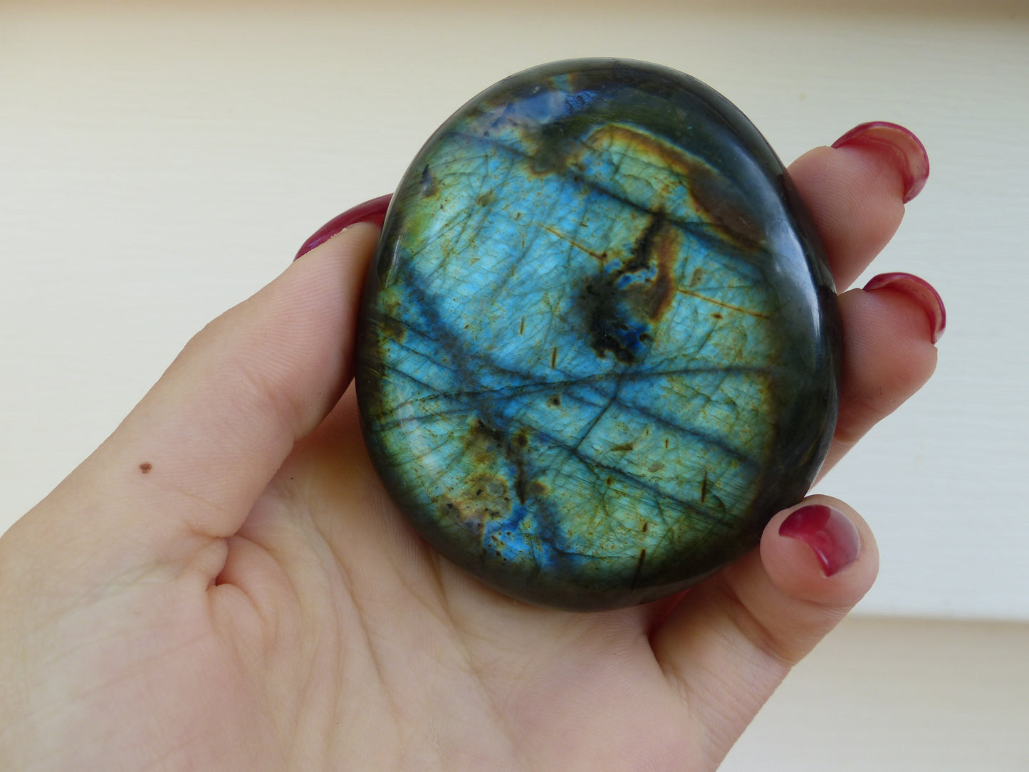 Labradorite Palm Stone (#32)