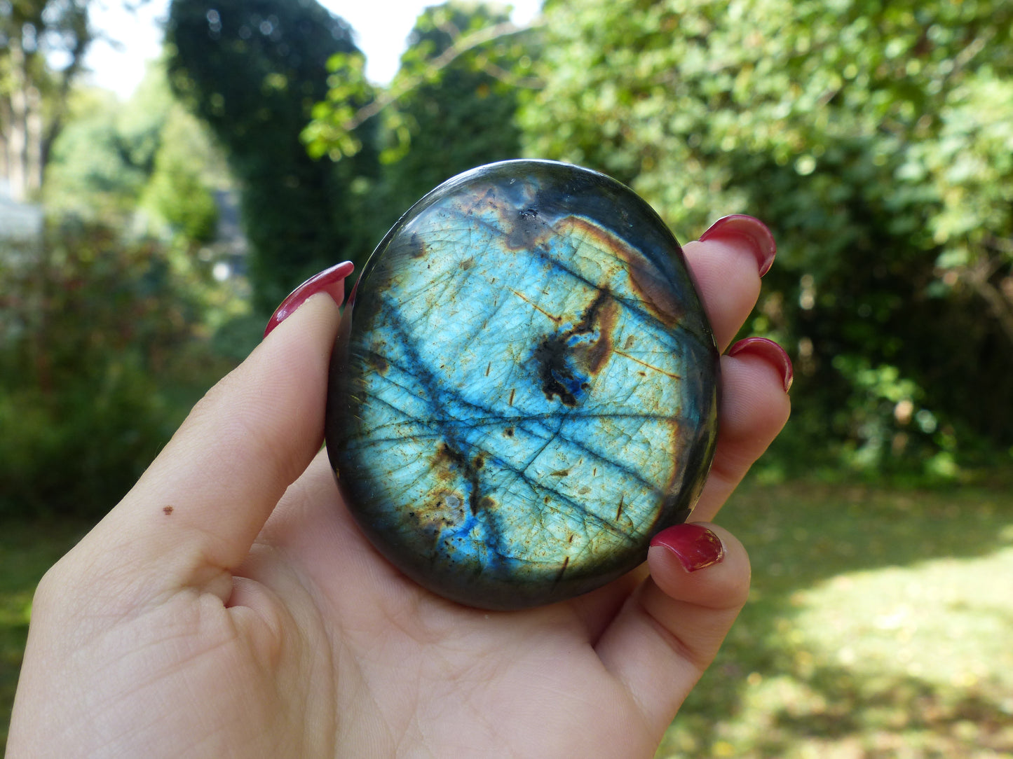 Labradorite Palm Stone (#32)