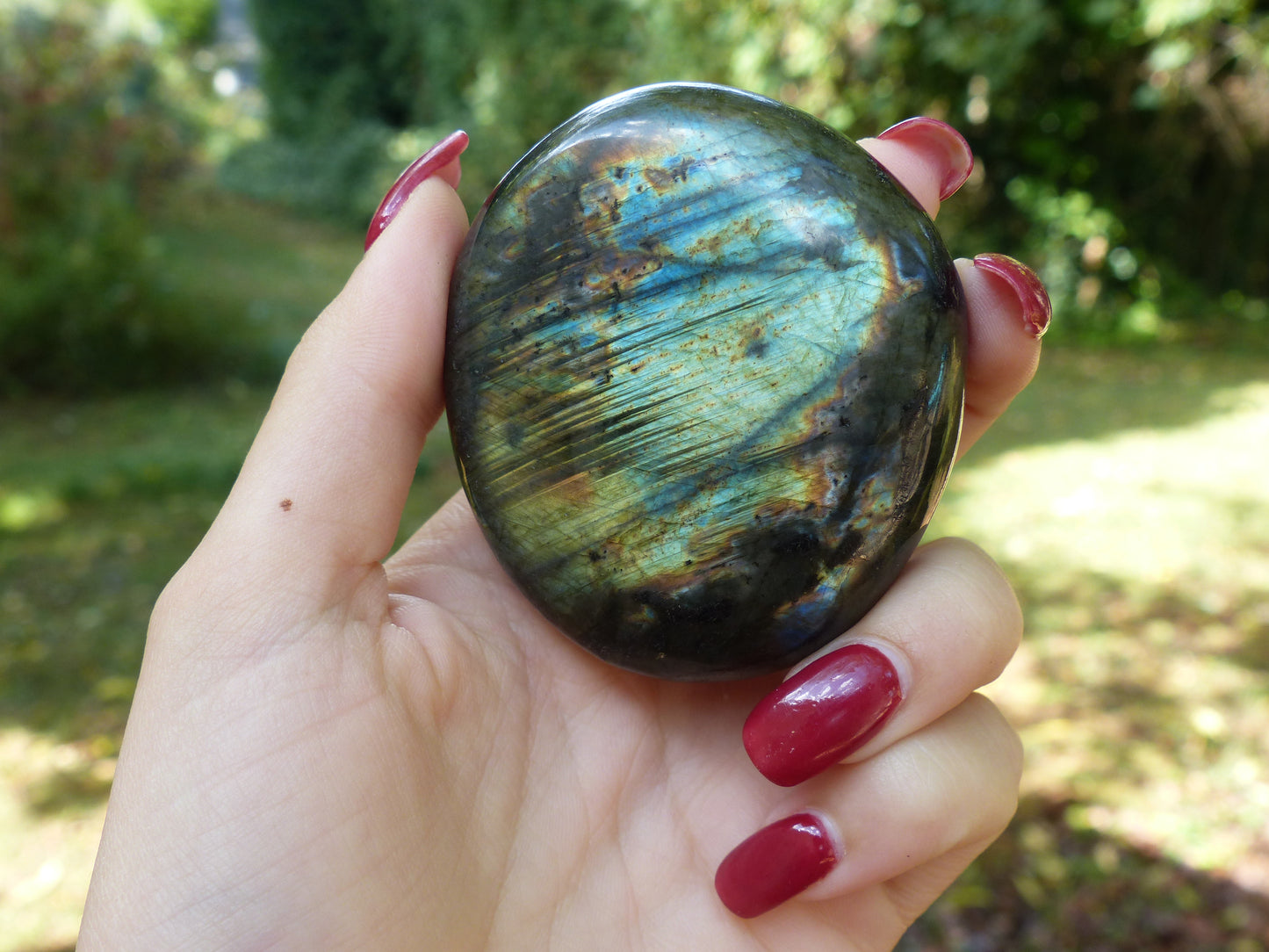 Labradorite Palm Stone (#32)