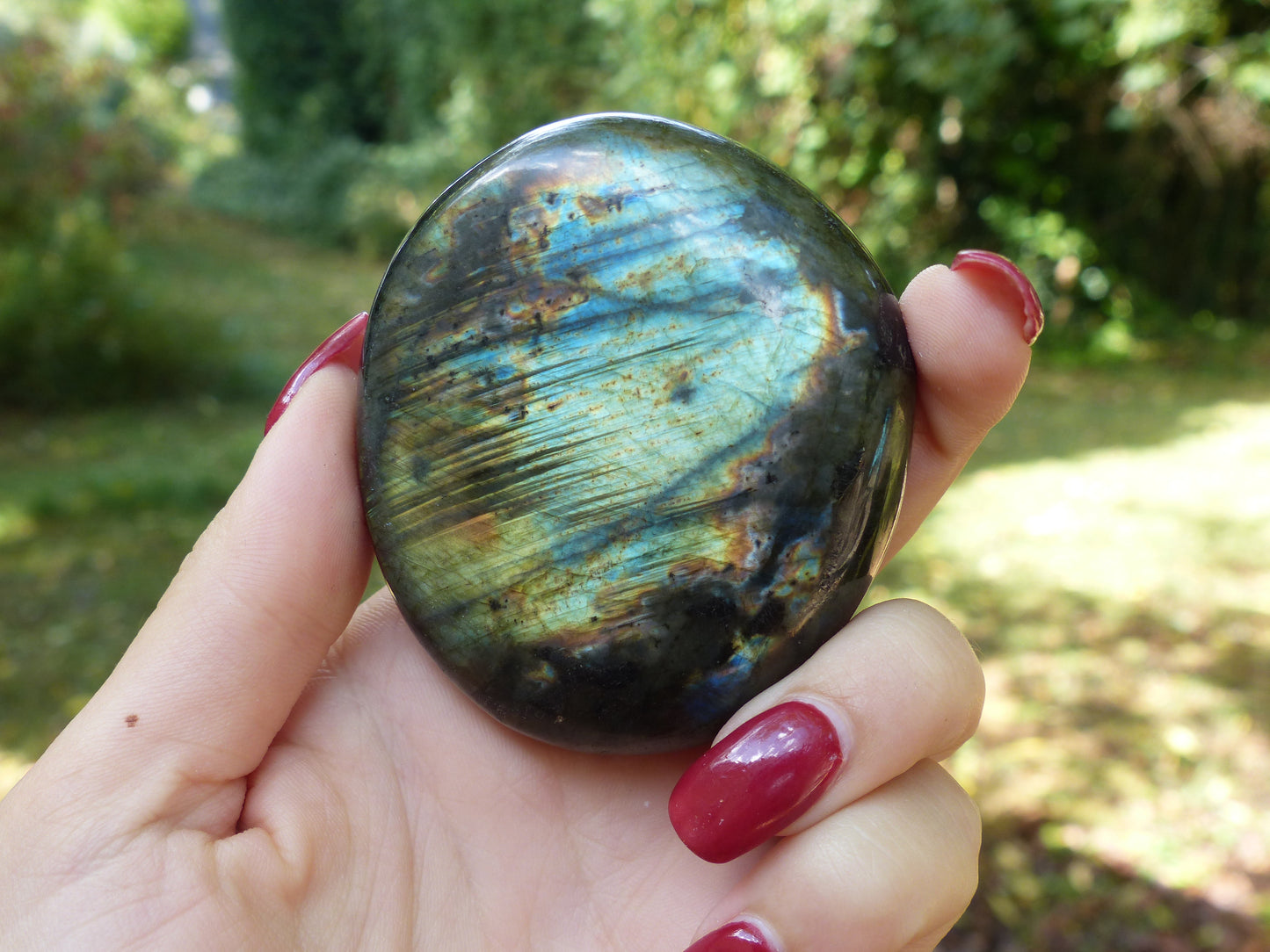 Labradorite Palm Stone (#32)