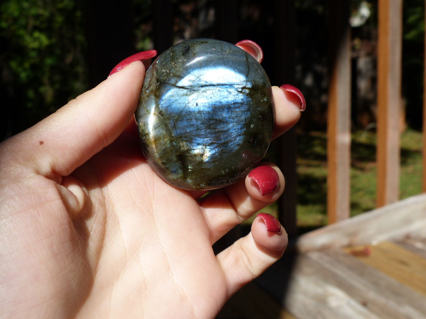 Labradorite Palm Stone (#40)