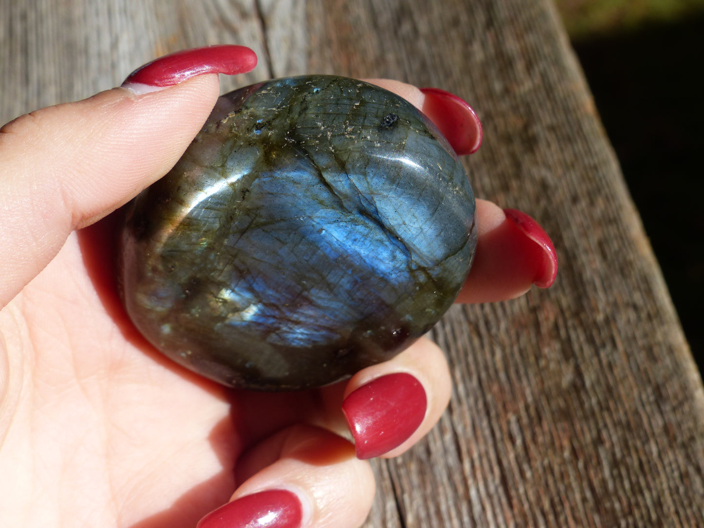 Labradorite Palm Stone (#40)