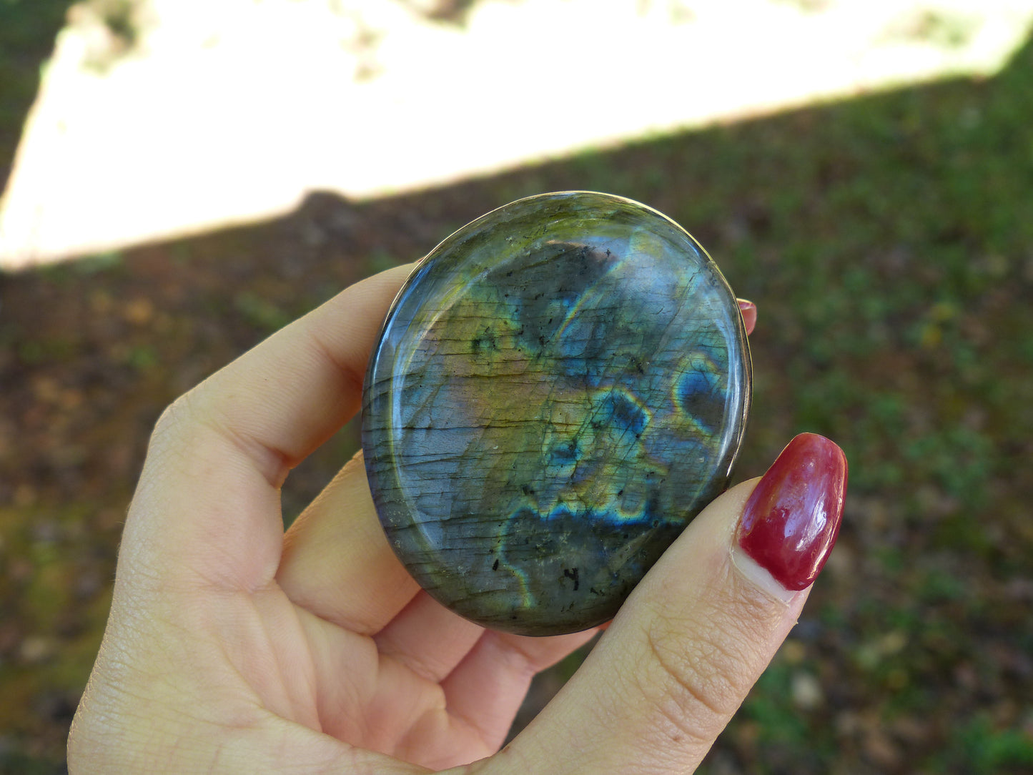 Labradorite Palm Stone (#41)
