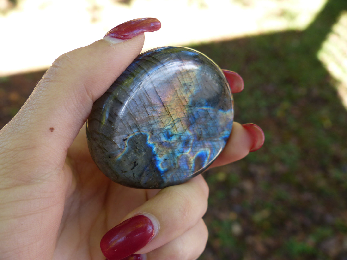 Labradorite Palm Stone (#41)