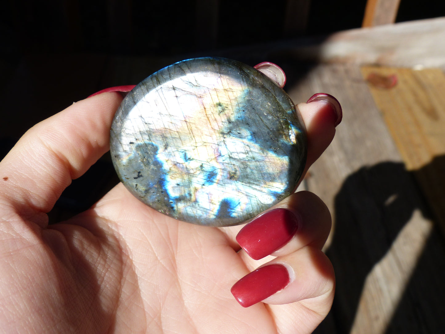 Labradorite Palm Stone (#41)