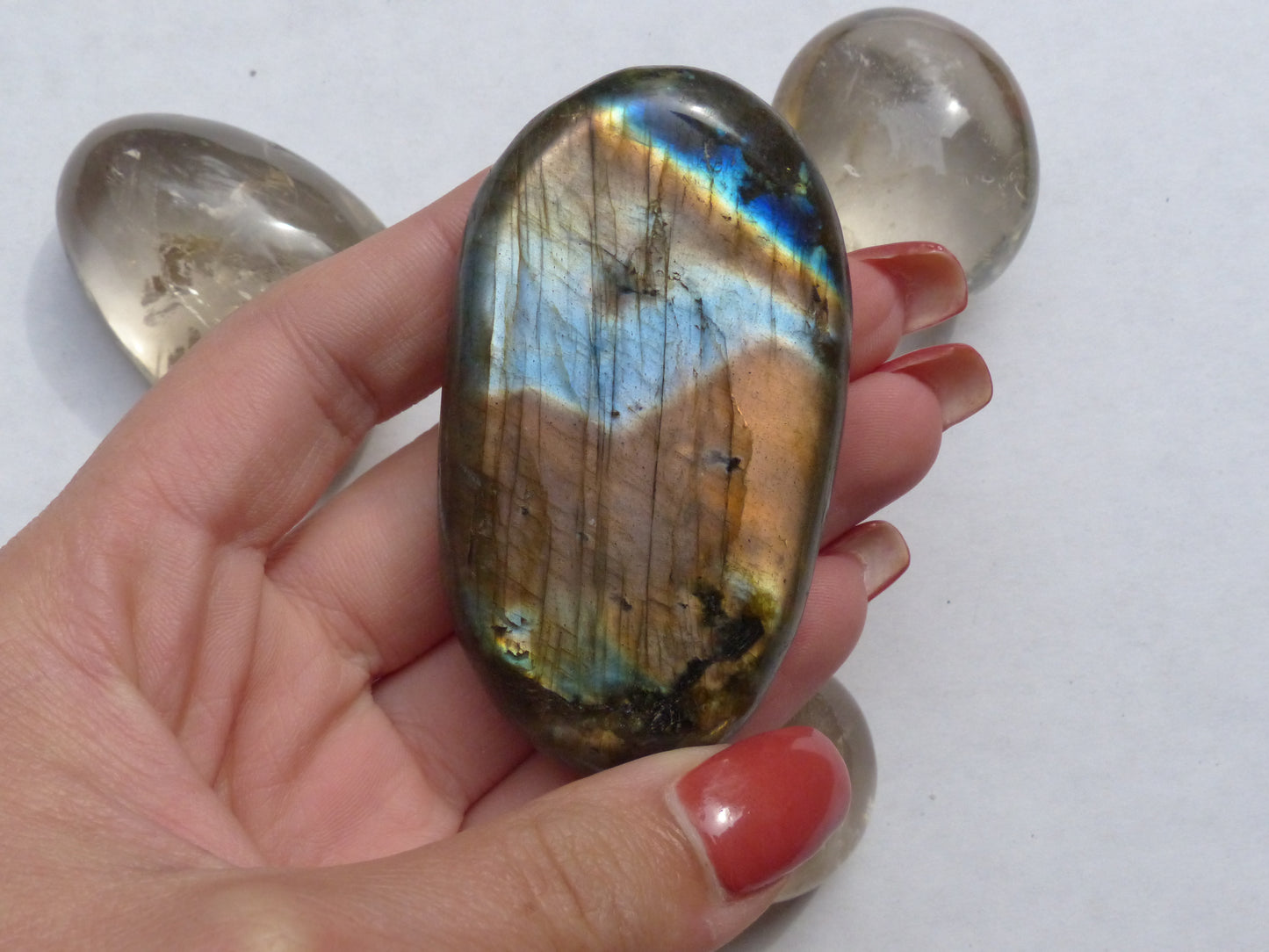 Labradorite Palm Stone (#28)