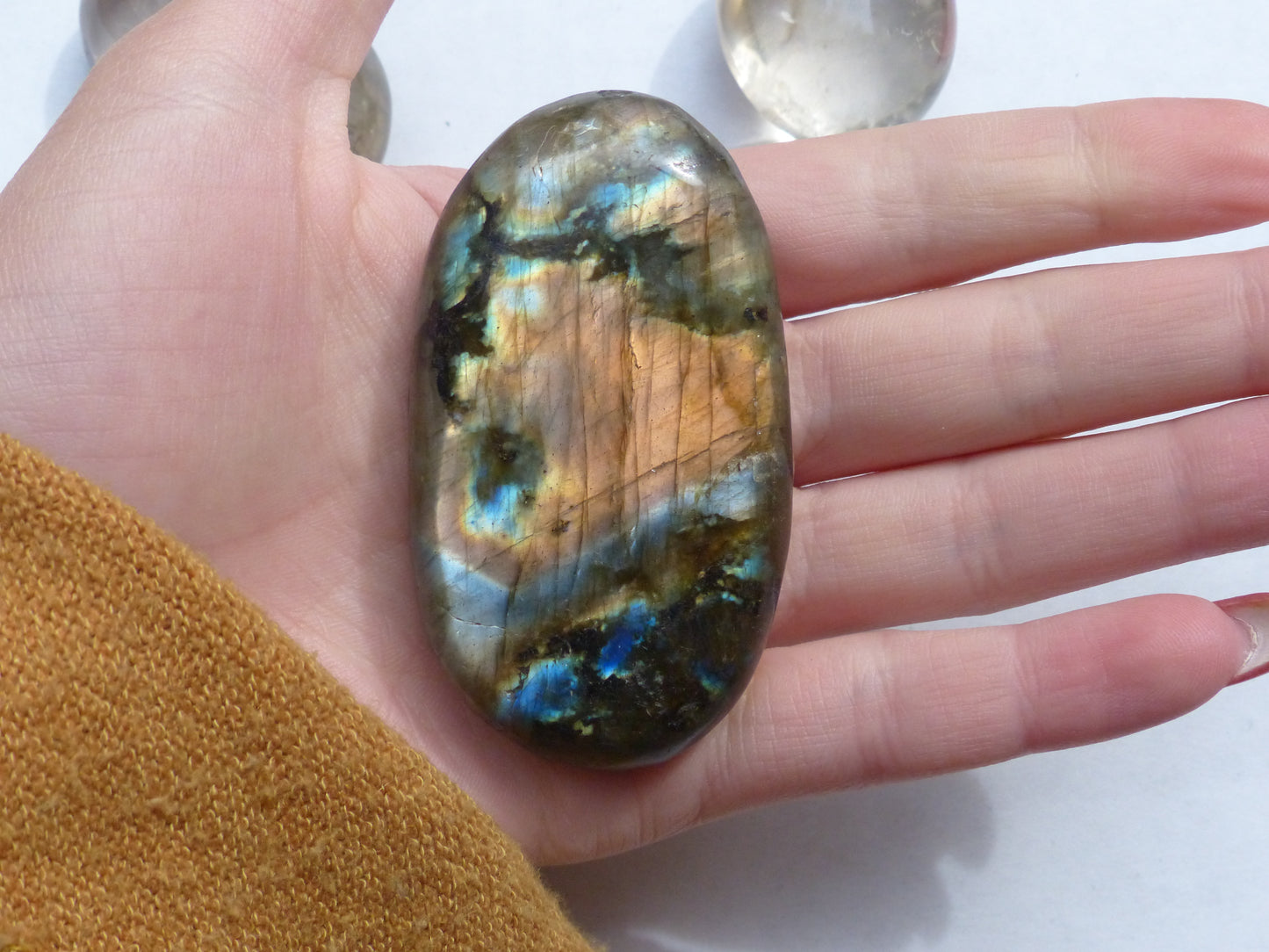 Labradorite Palm Stone (#28)