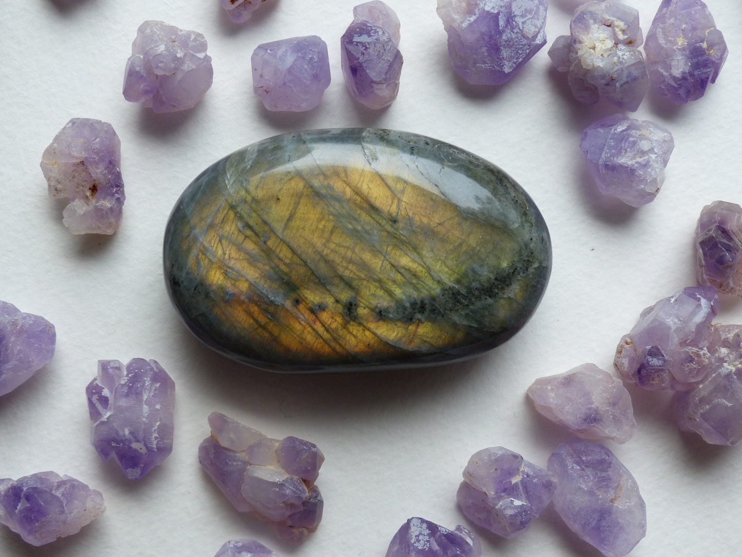 Labradorite Palm Stone (#42)