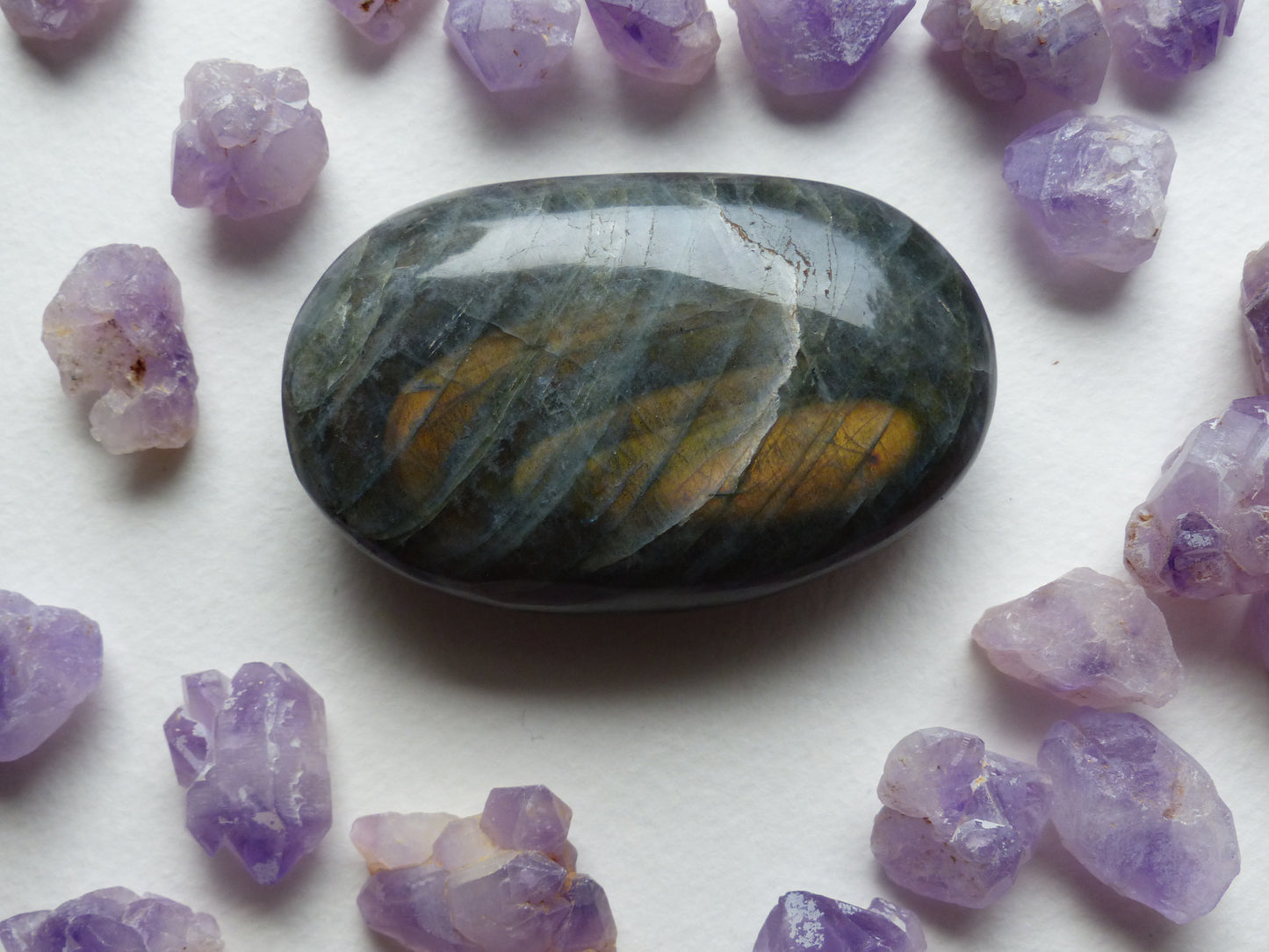 Labradorite Palm Stone (#42)