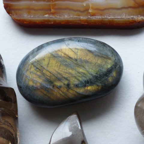 Labradorite Palm Stone (#42)