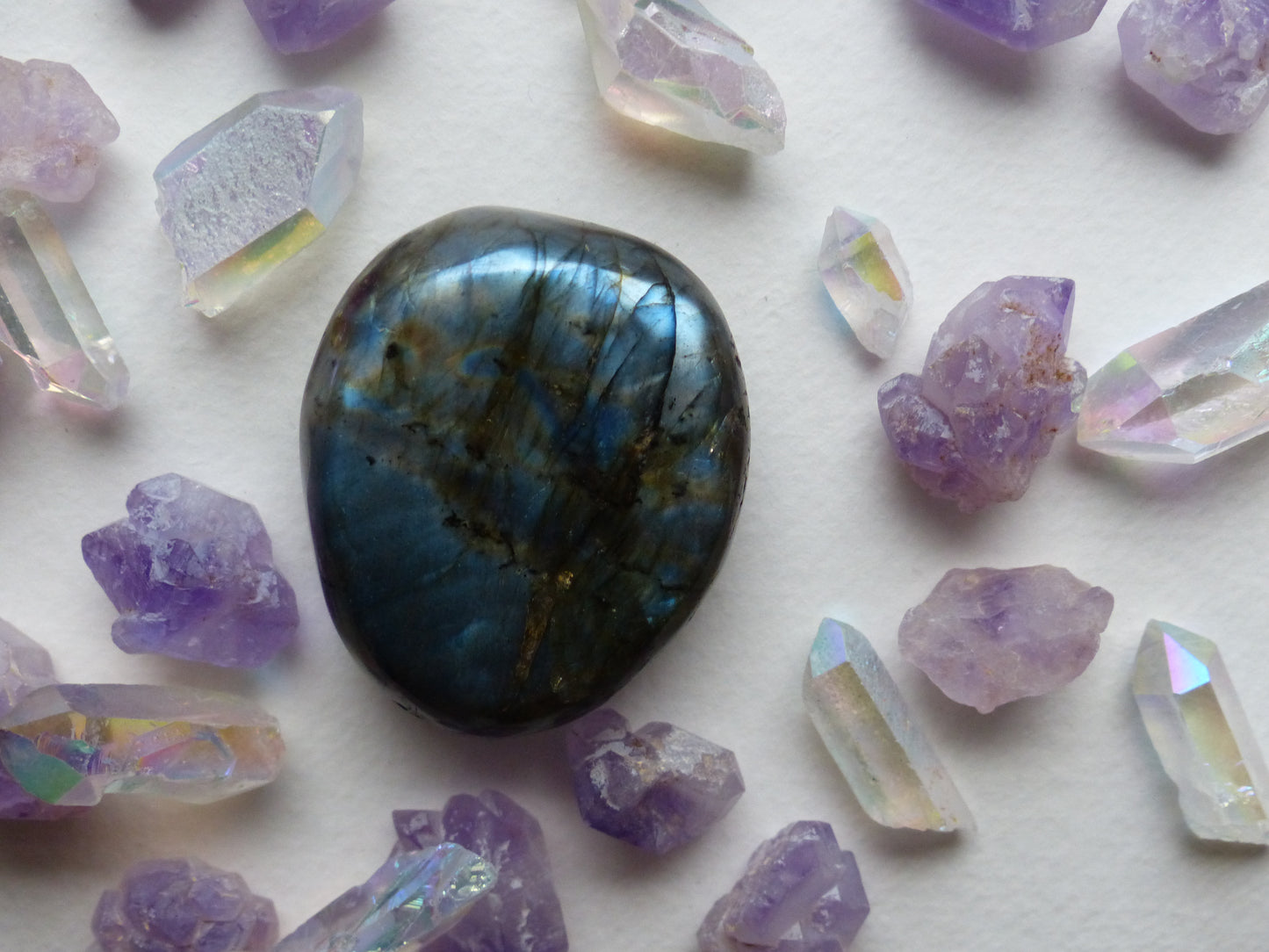 Labradorite Palm Stone (#38)