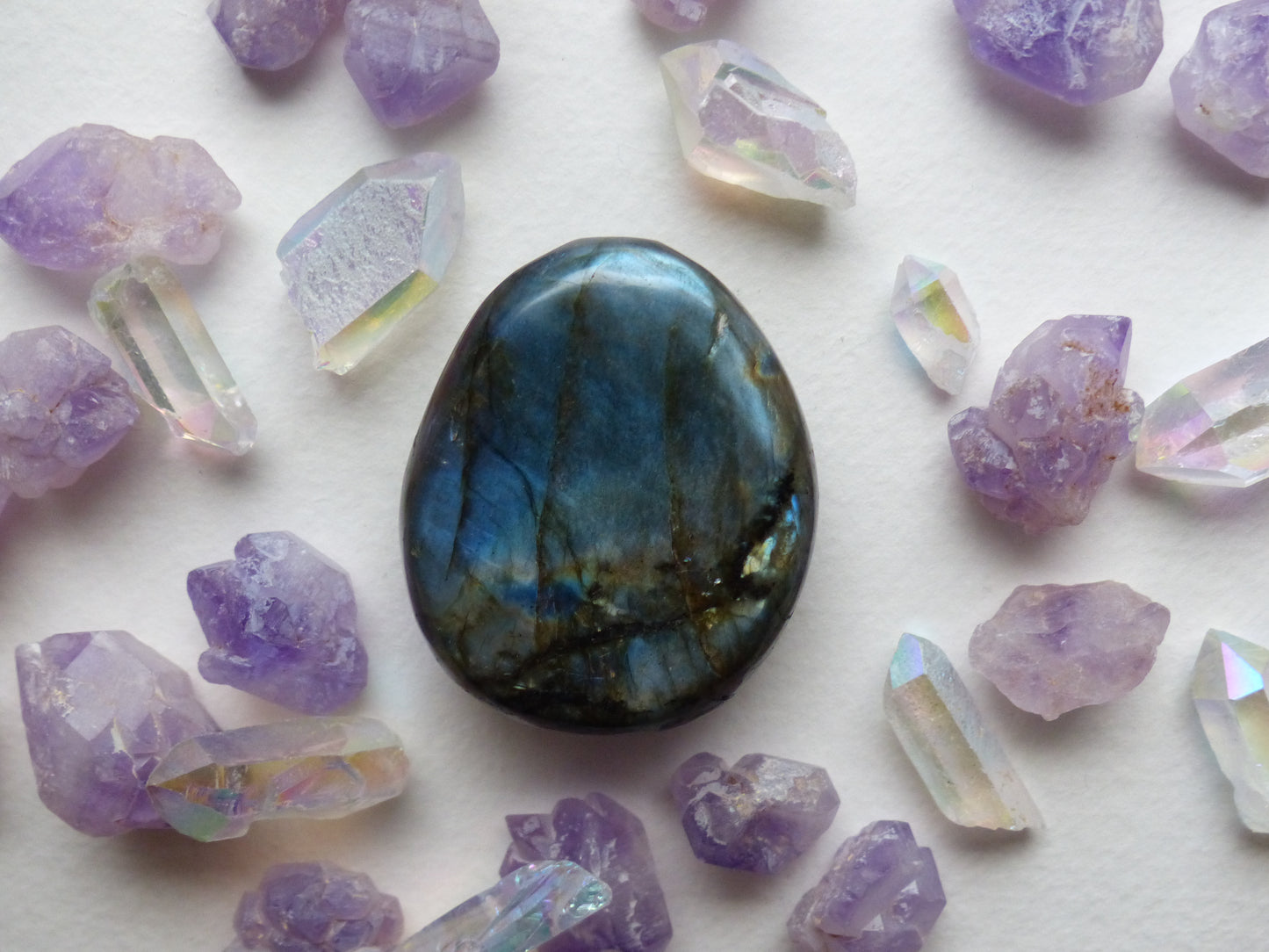 Labradorite Palm Stone (#38)