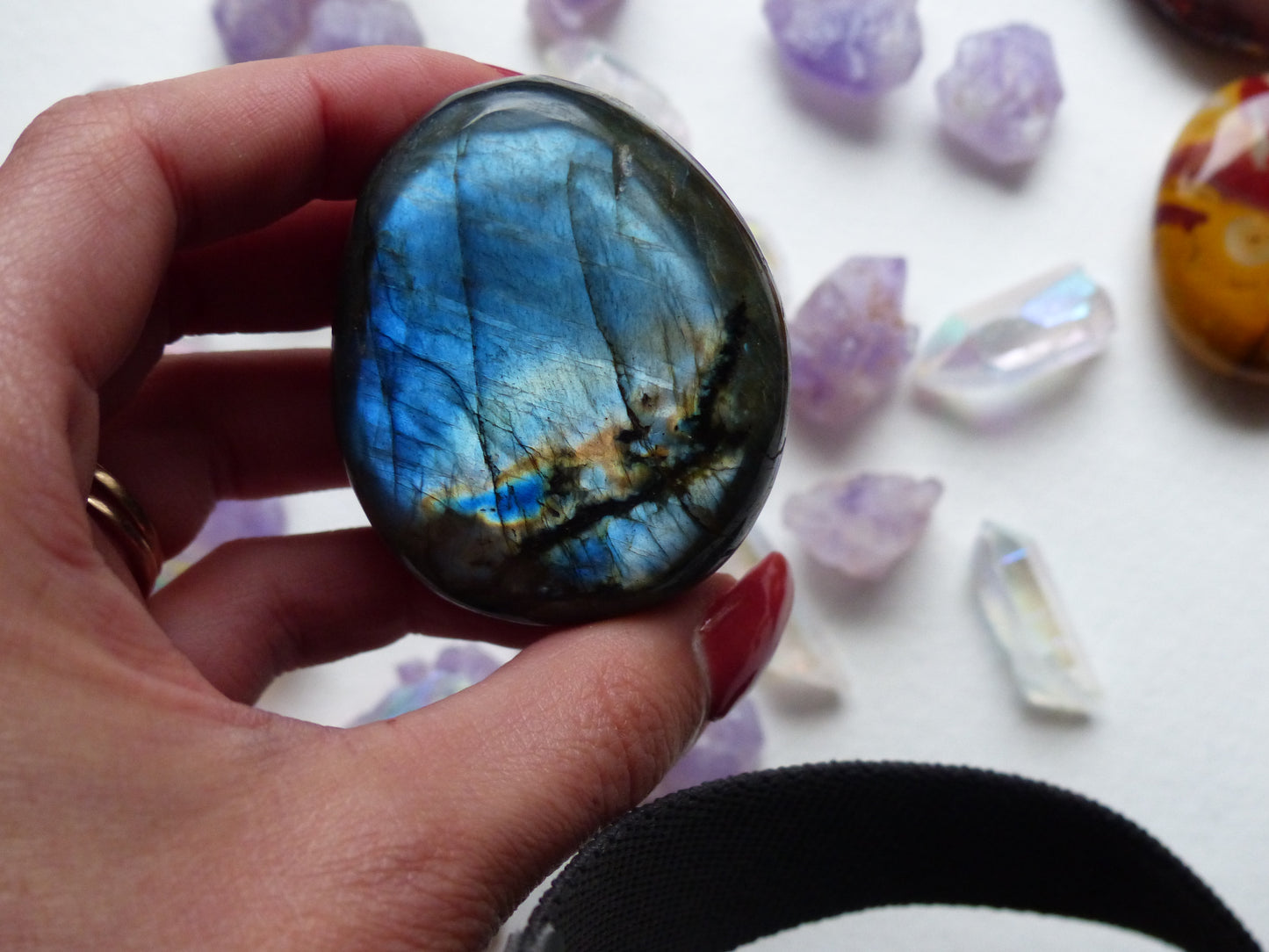 Labradorite Palm Stone (#38)
