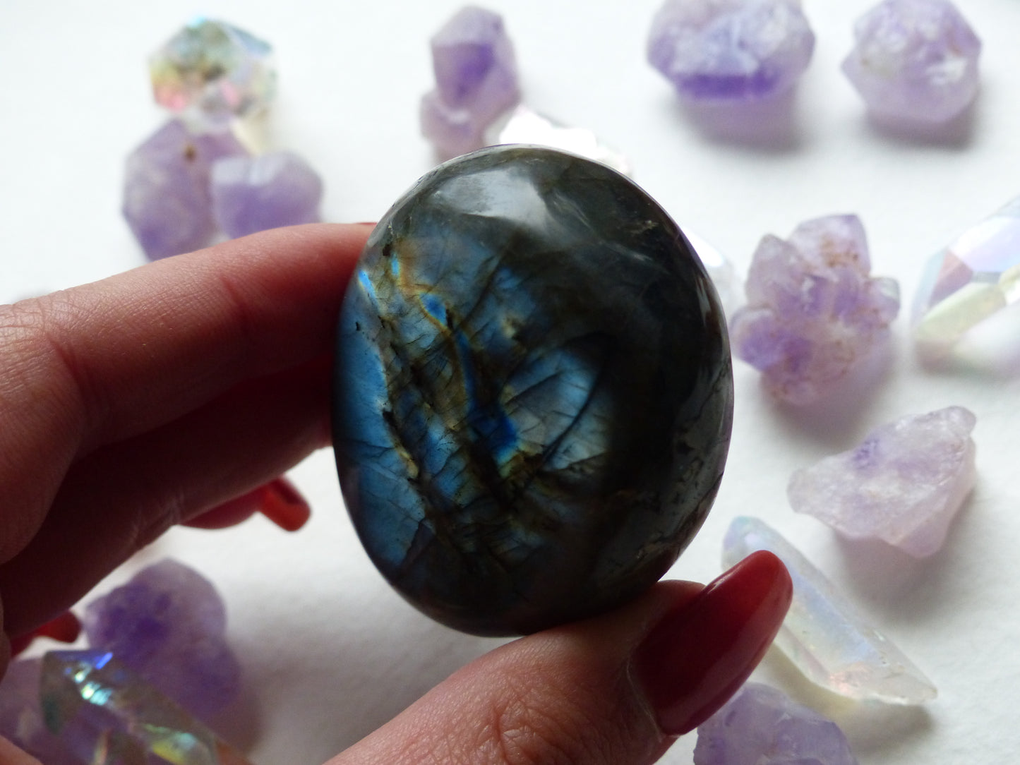Labradorite Palm Stone (#38)