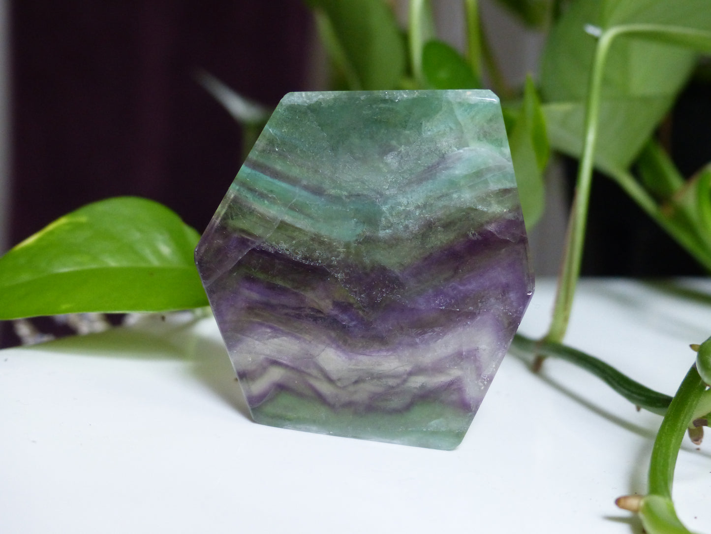 Fluorite Slab, Rainbow Fluorite Slab (#12)