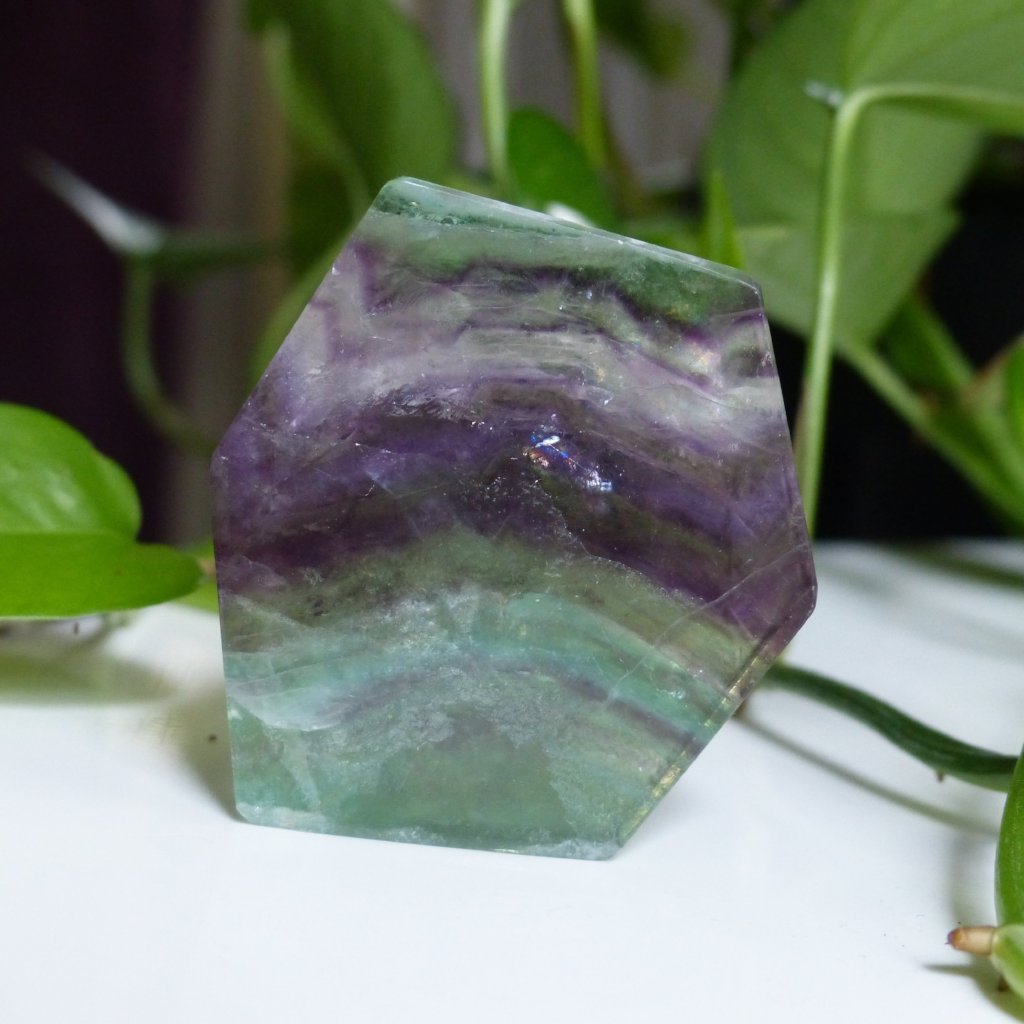 Fluorite Slab, Rainbow Fluorite Slab (#12)