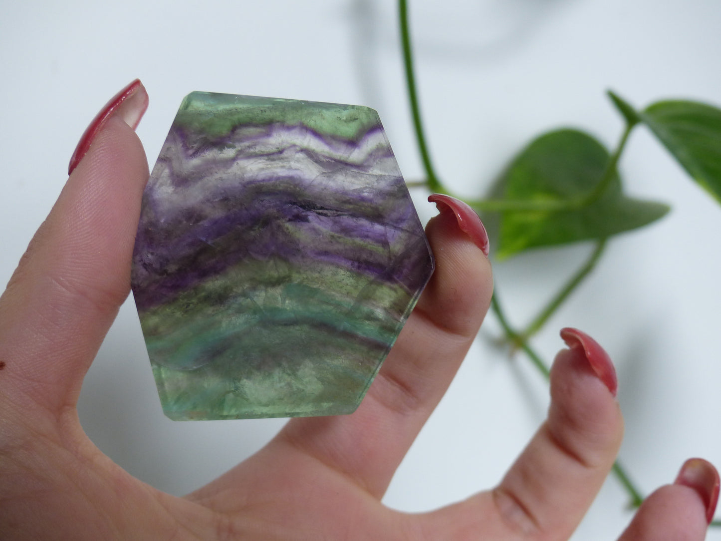 Fluorite Slab, Rainbow Fluorite Slab (#12)