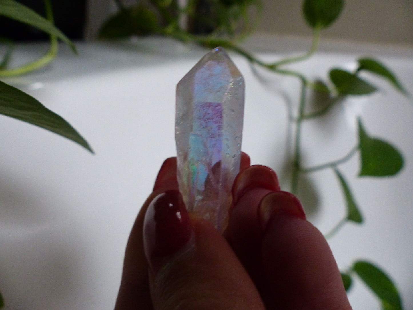 Opal Aura Quartz Point, Angel Aura Quartz Point (#8)