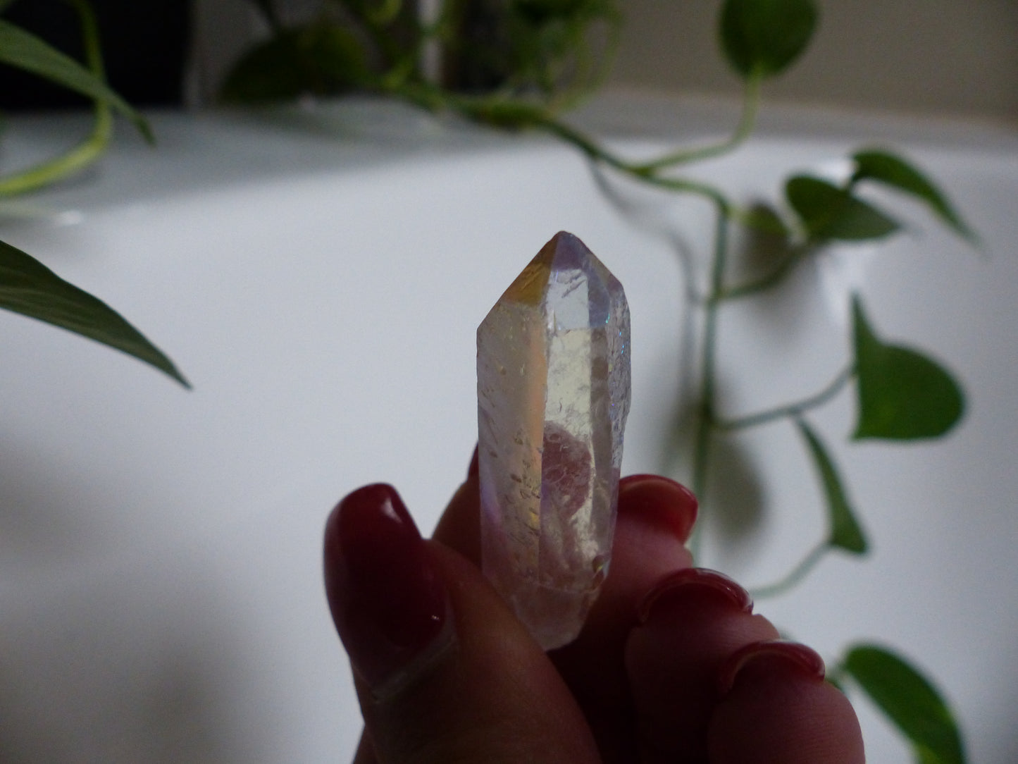 Opal Aura Quartz Point, Angel Aura Quartz Point (#8)