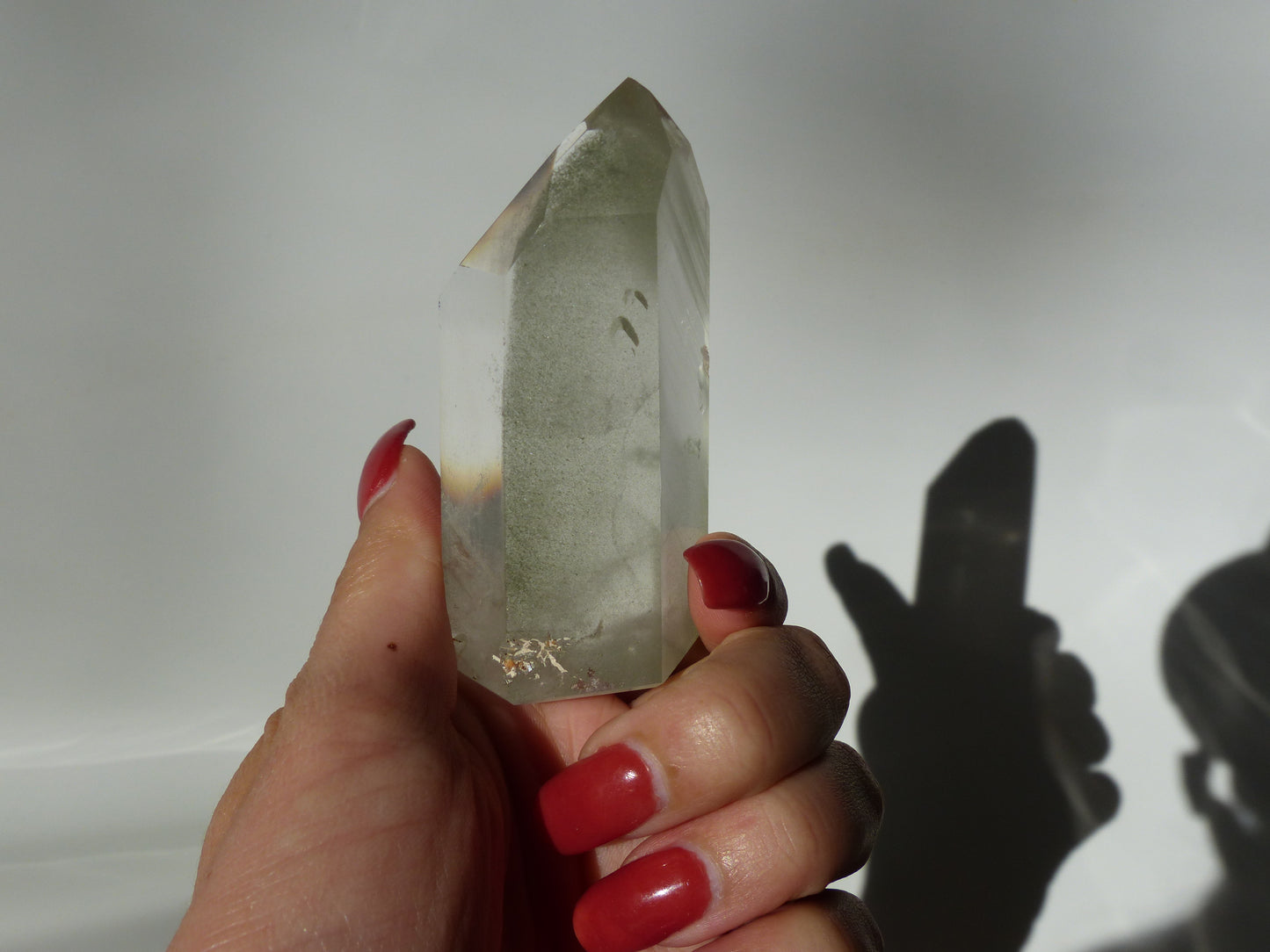 Garden Quartz Point, Lodolite Point (#3)