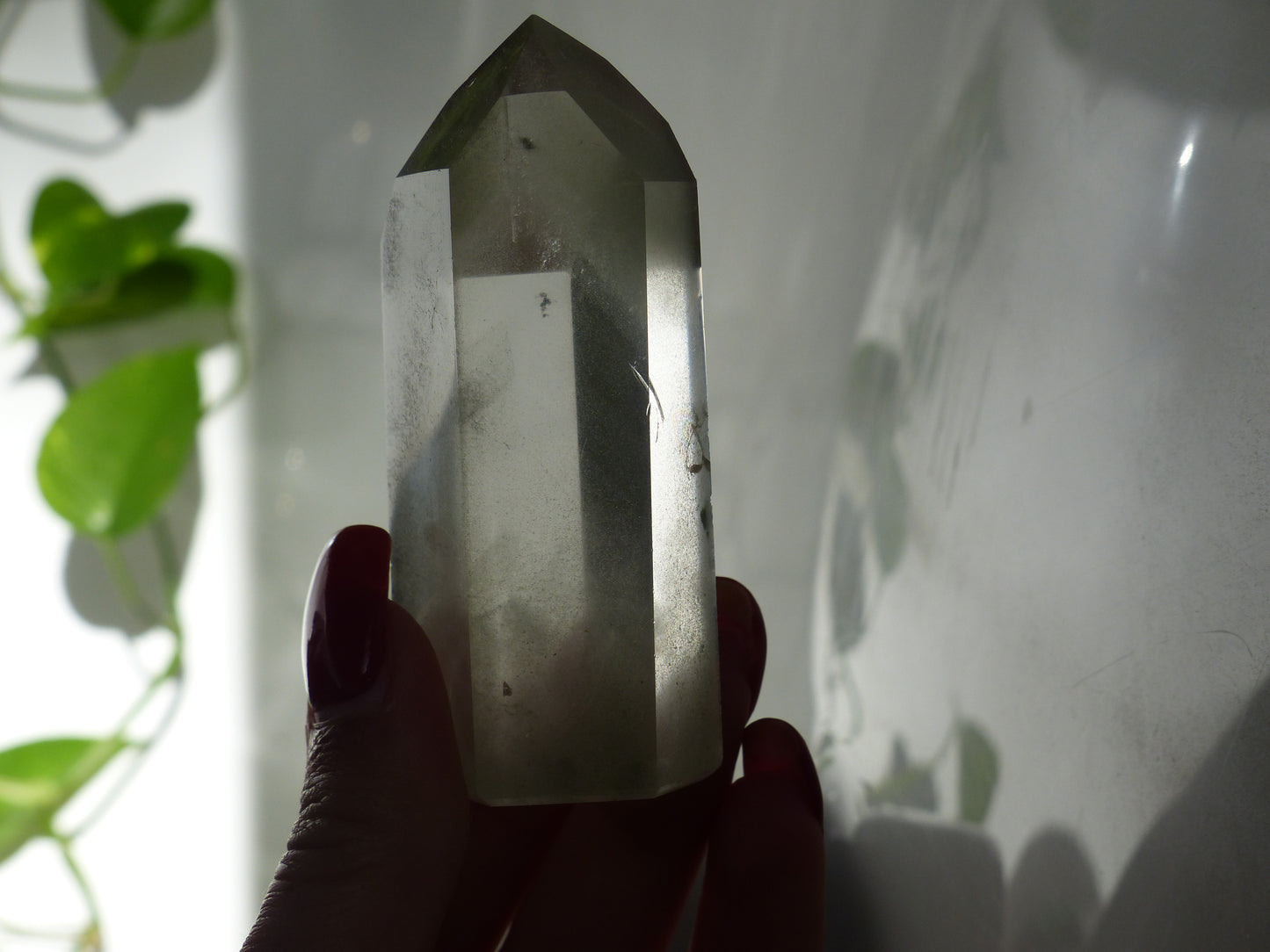 Garden Quartz Point, Lodolite Point (#3)