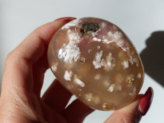 Flower Agate Palm Stone (#18) - Simply Affinity