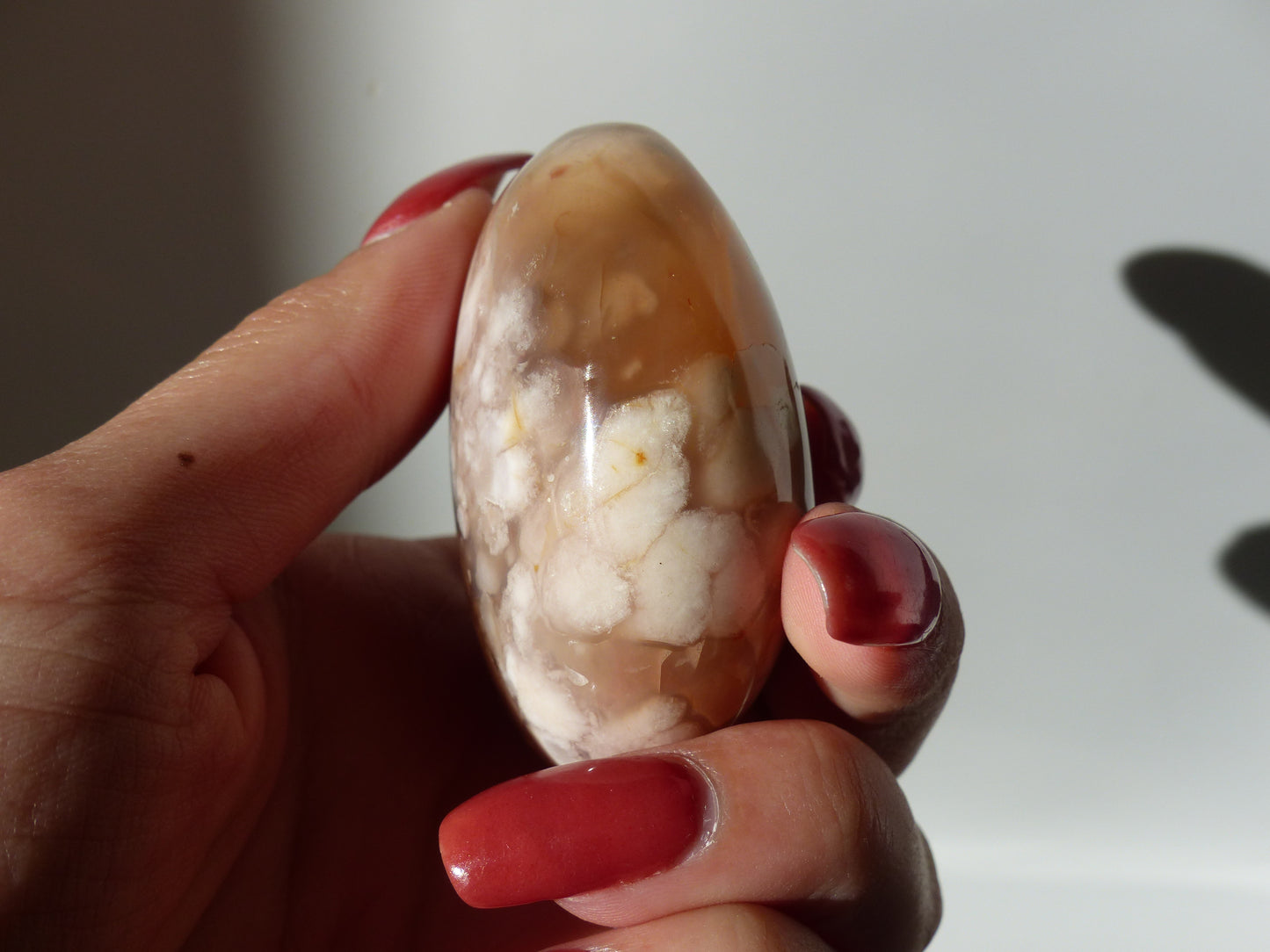 Flower Agate Palm Stone (#19) - Simply Affinity