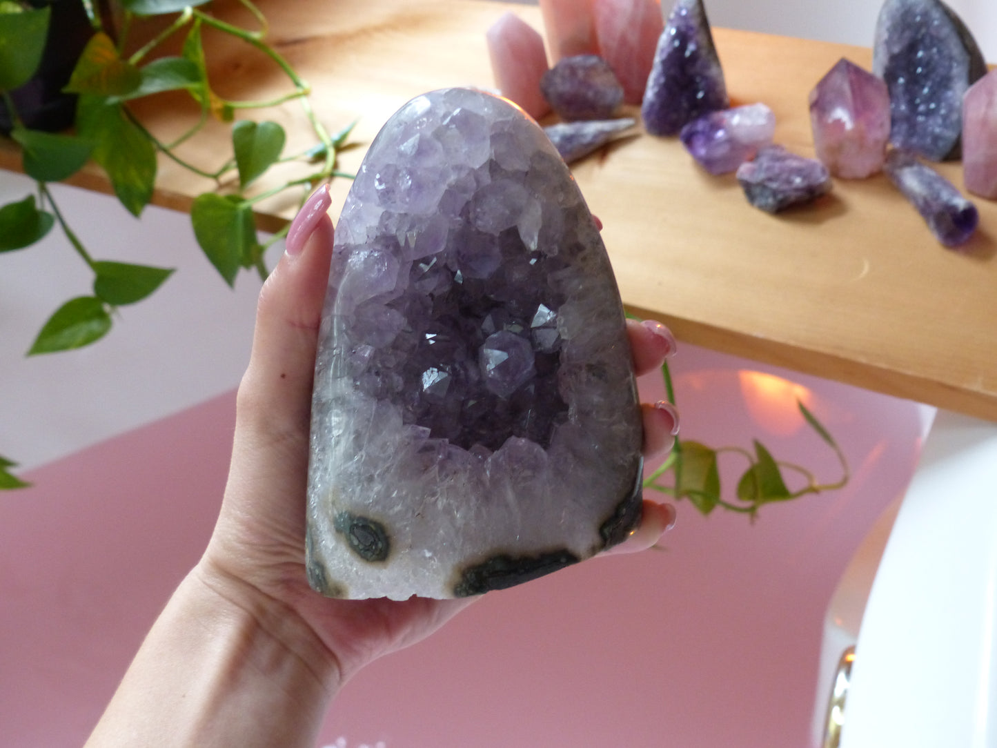 Amethyst Geode Free Form, Polished (#2) - Simply Affinity