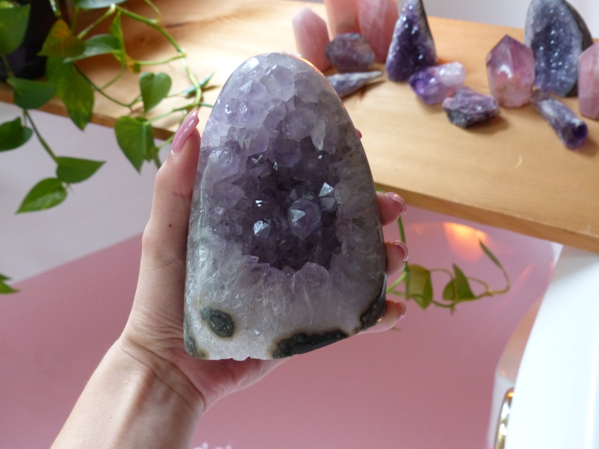 Amethyst Geode Free Form, Polished (#2) - Simply Affinity