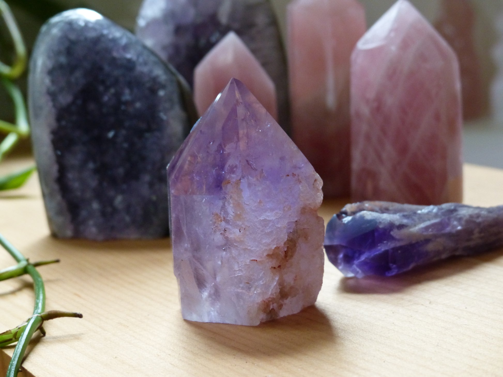 Amethyst Point, Polished Point with Rough Base (#4) - Simply Affinity