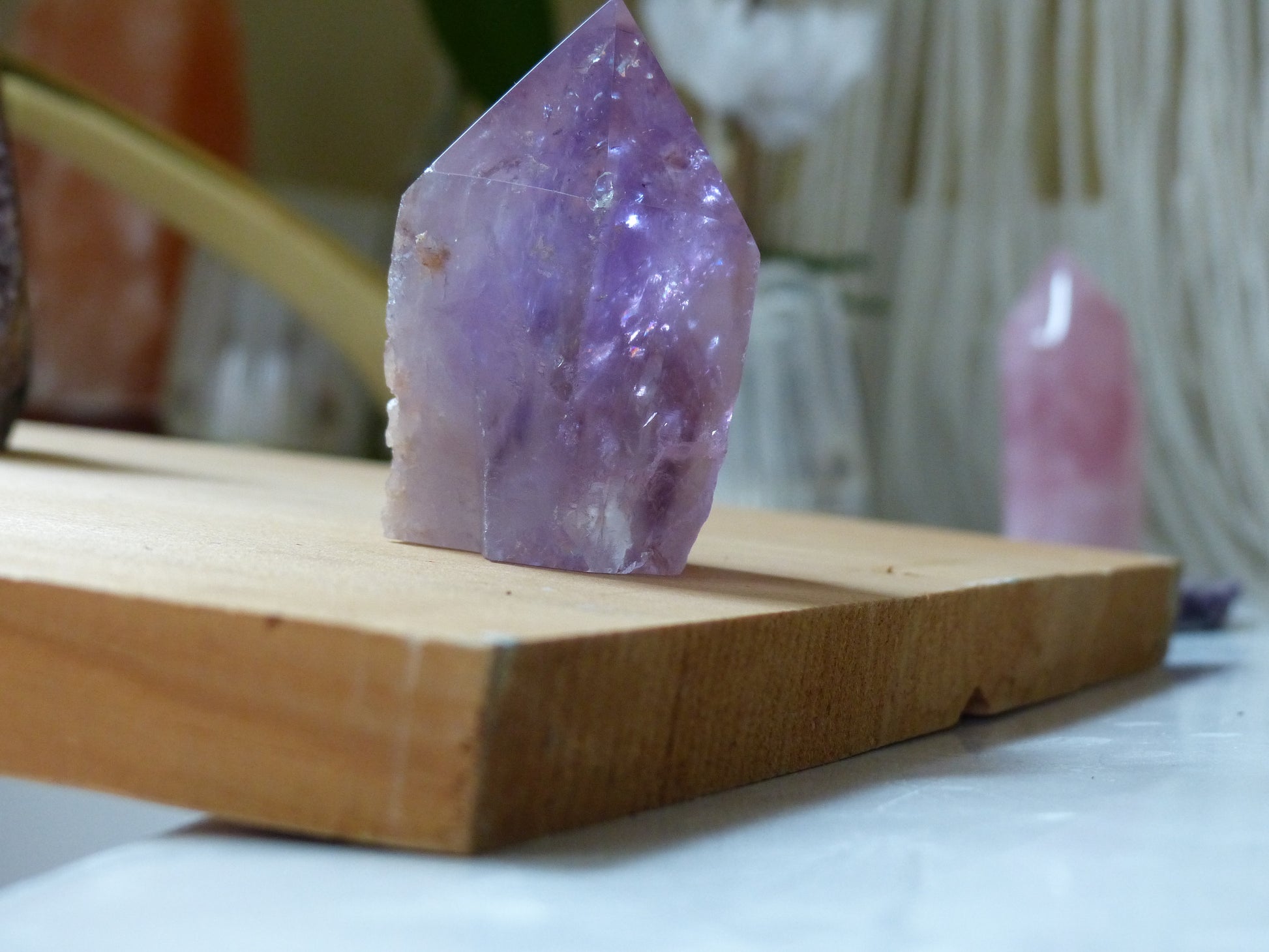 Amethyst Point, Polished Point with Rough Base (#4) - Simply Affinity