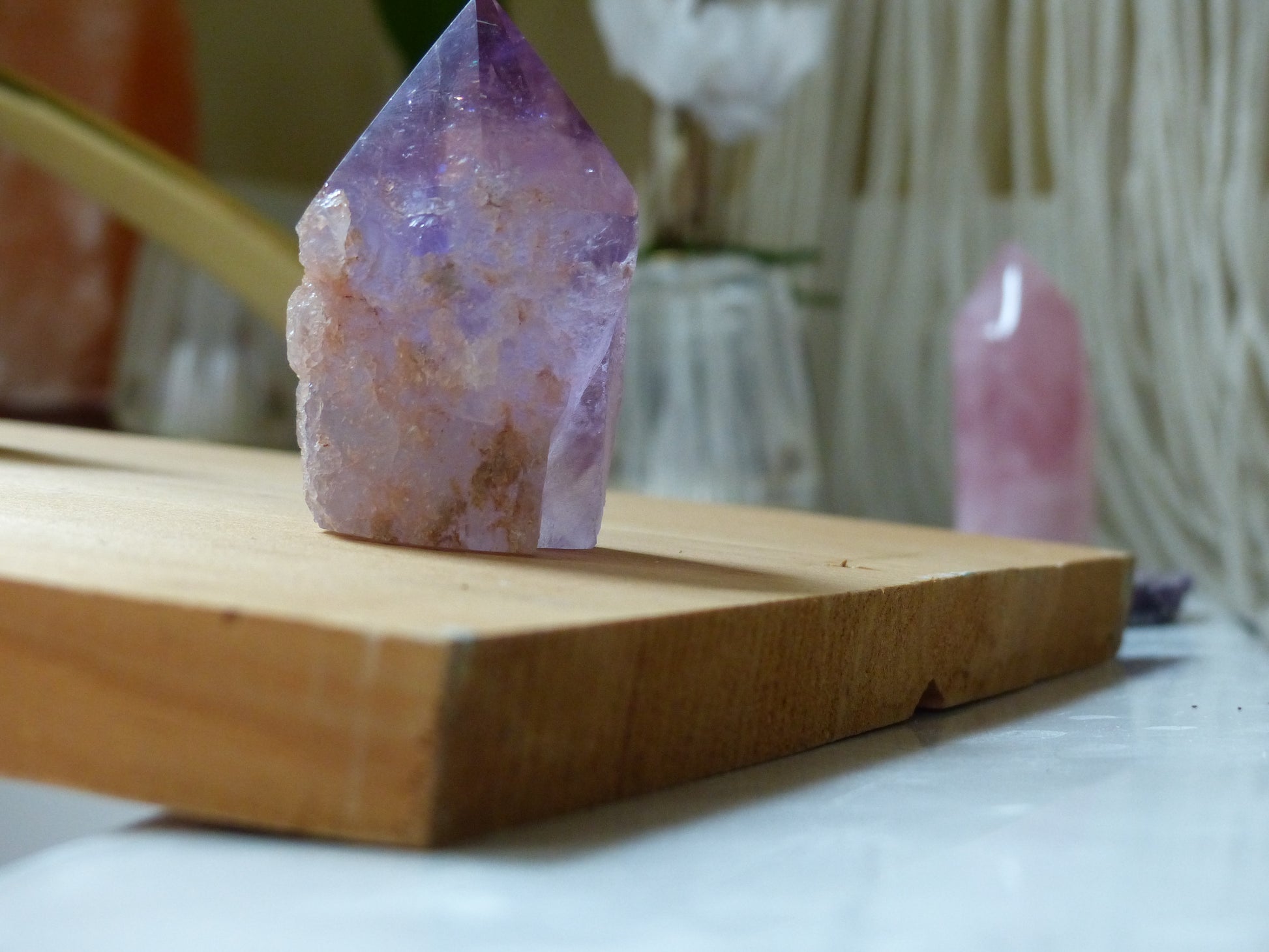 Amethyst Point, Polished Point with Rough Base (#4) - Simply Affinity