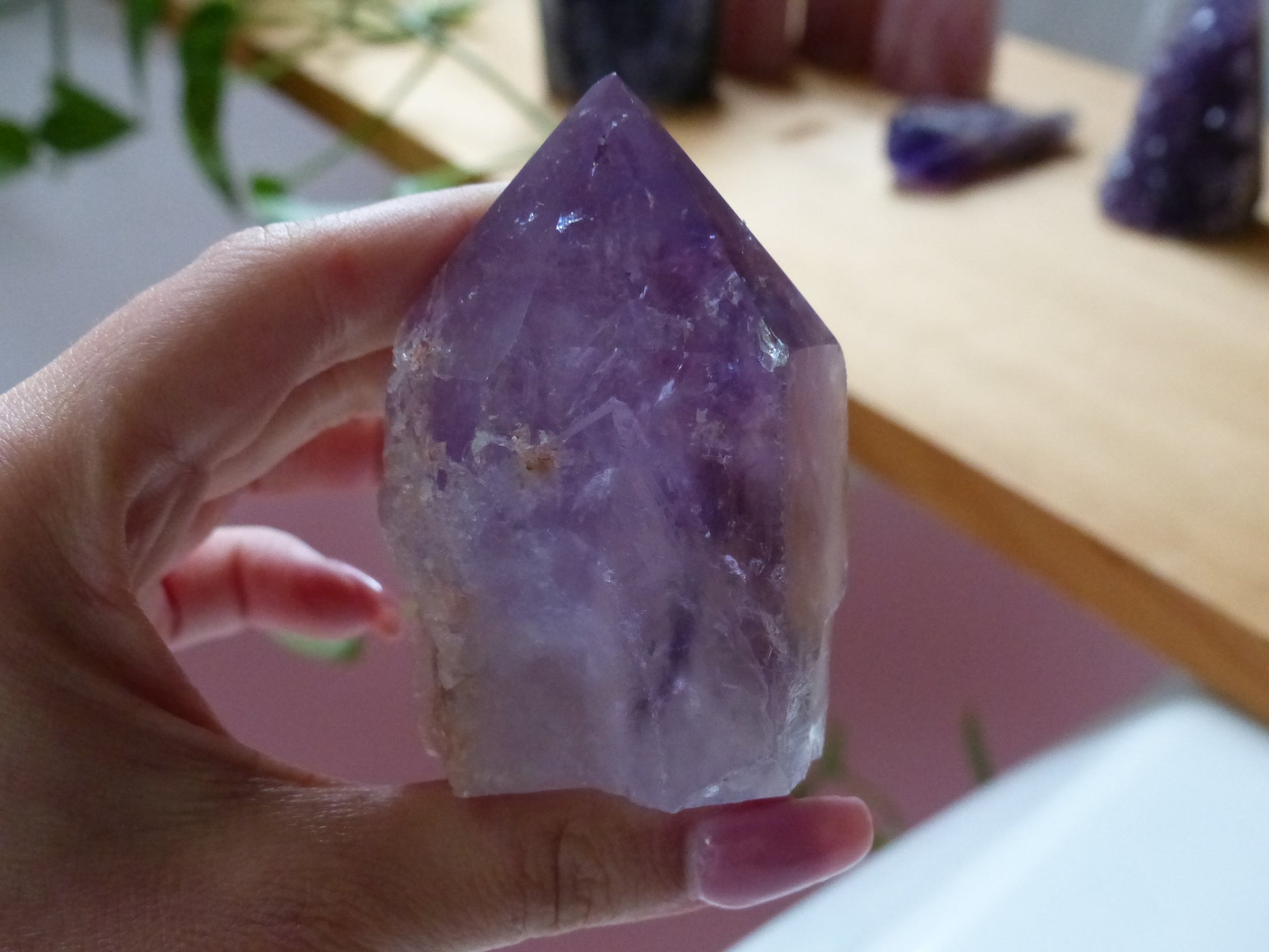 Amethyst Point, Polished Point with Rough Base (#4) - Simply Affinity