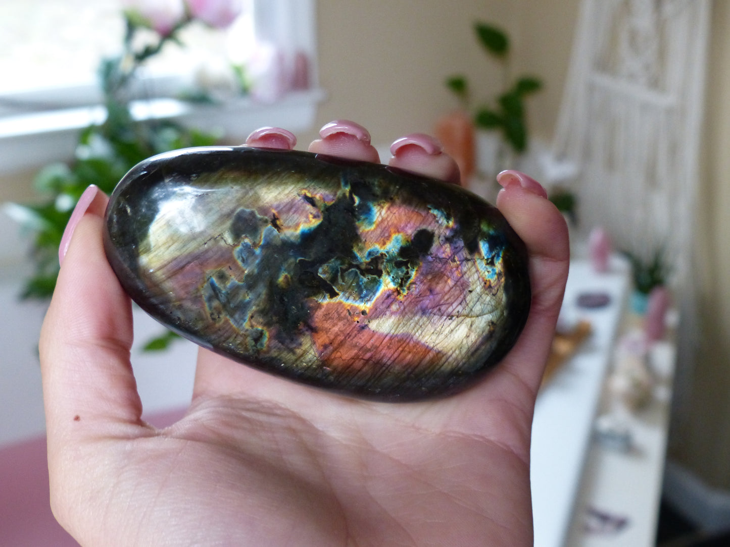 Labradorite Palm Stone (#59) - Simply Affinity