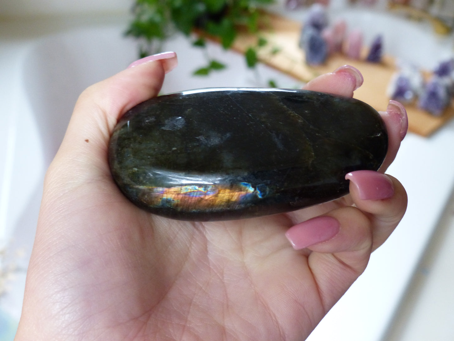 Labradorite Palm Stone (#59) - Simply Affinity