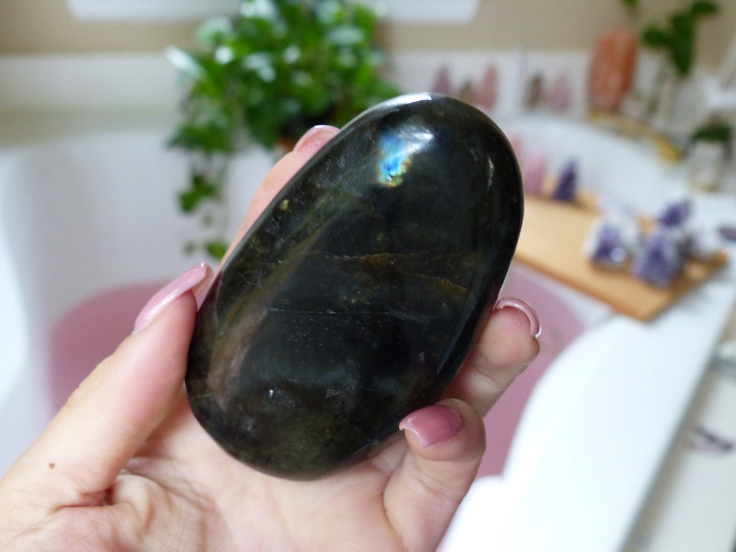 Labradorite Palm Stone (#59) - Simply Affinity