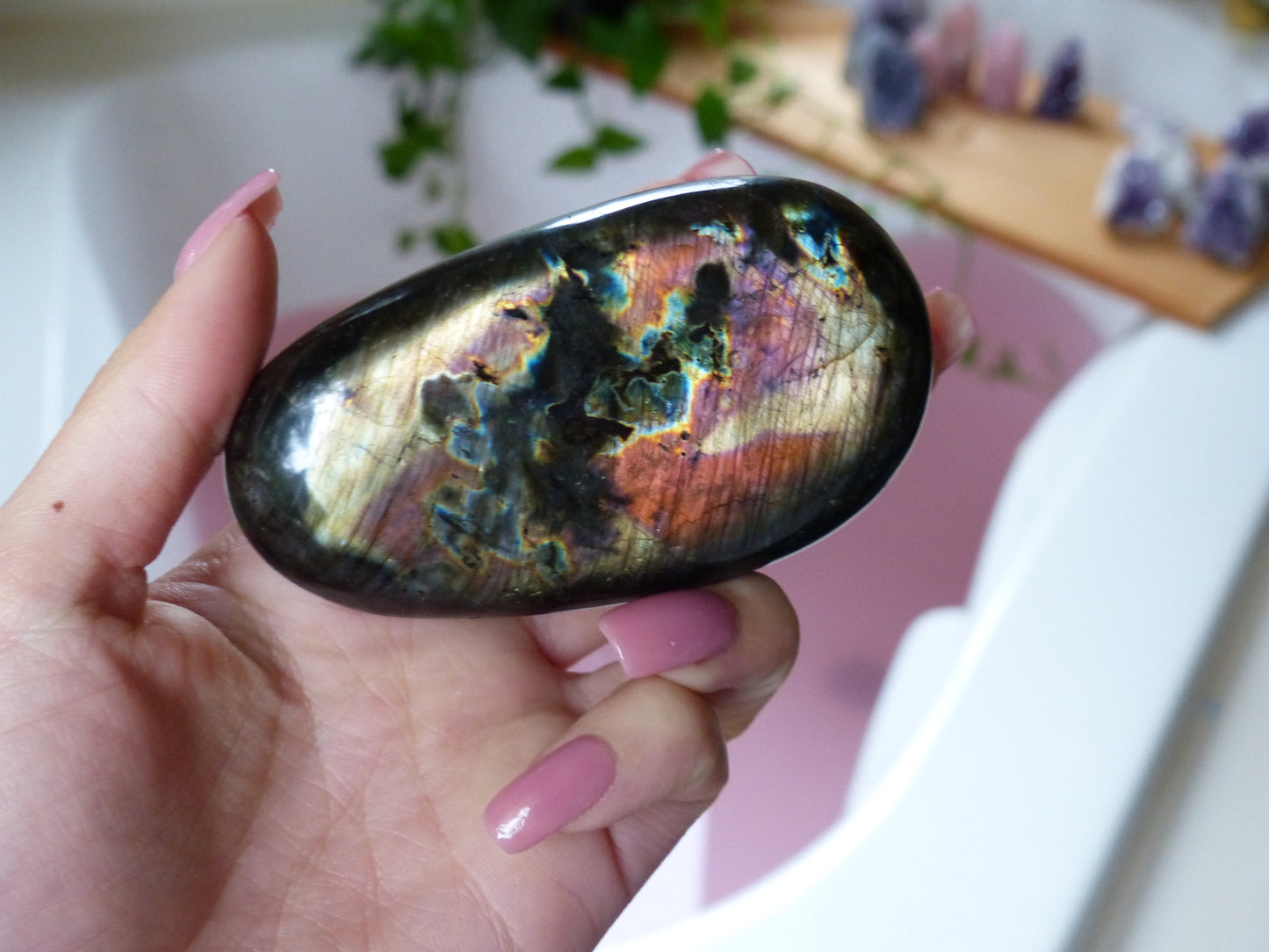 Labradorite Palm Stone (#59) - Simply Affinity