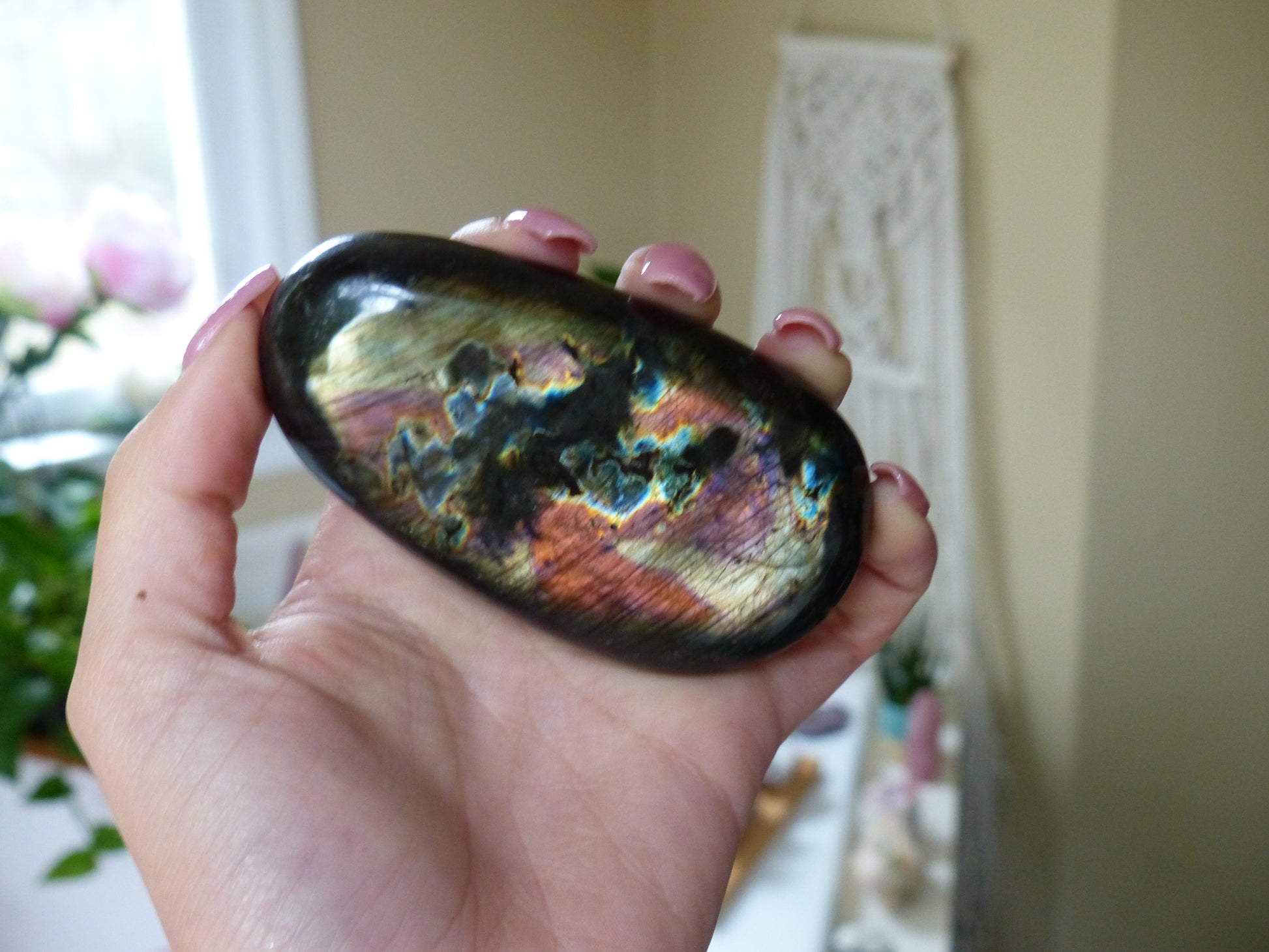 Labradorite Palm Stone (#59) - Simply Affinity