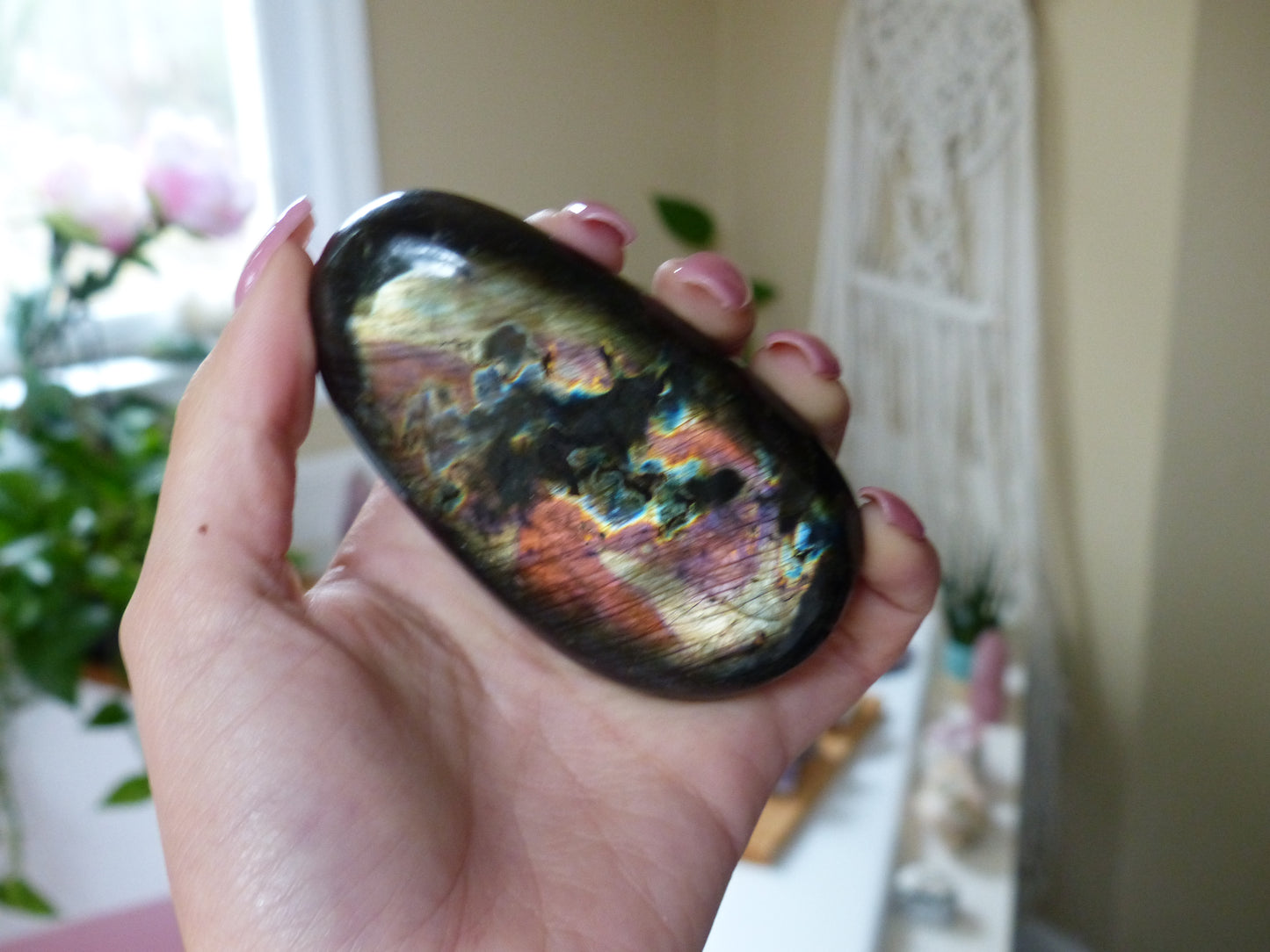 Labradorite Palm Stone (#59) - Simply Affinity