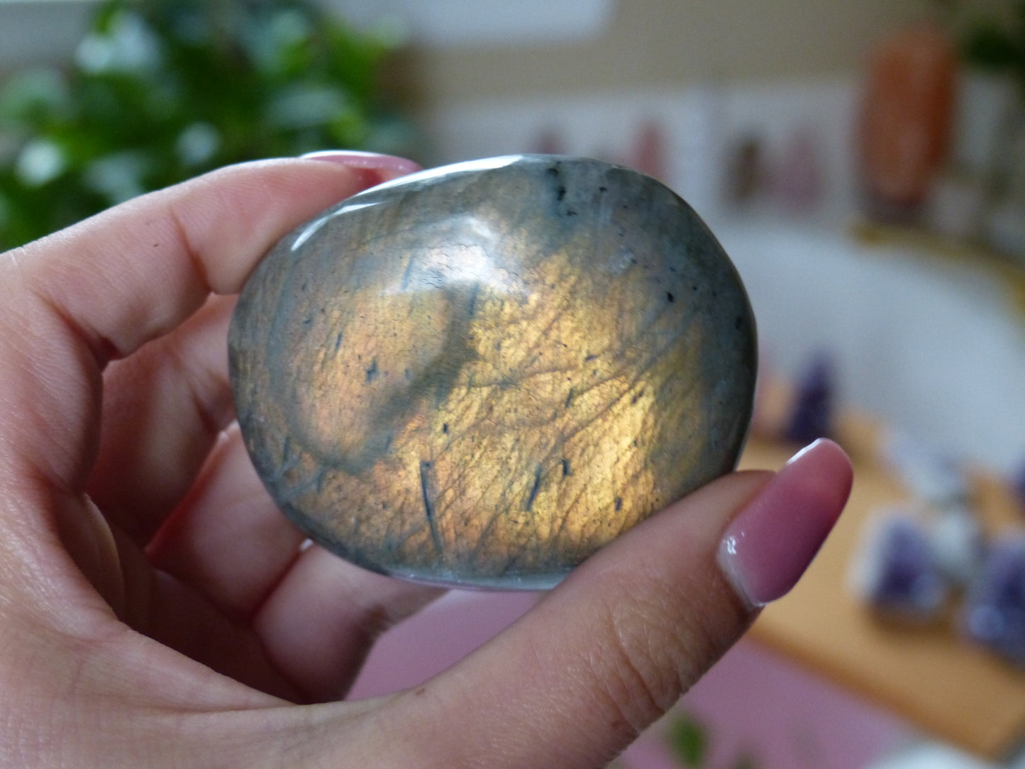 Labradorite Palm Stone (#24)
