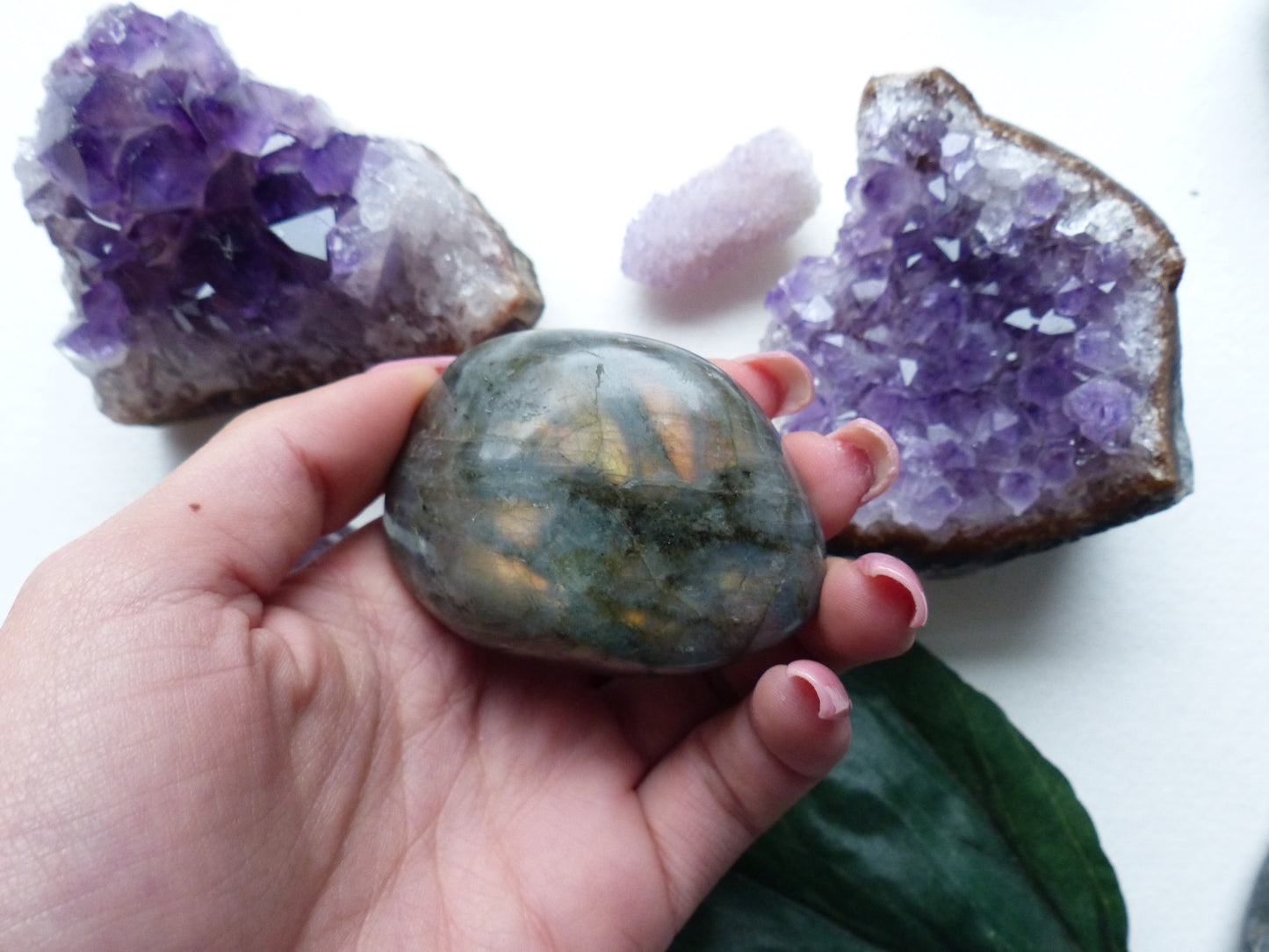 Labradorite Palm Stone (#12) - Simply Affinity