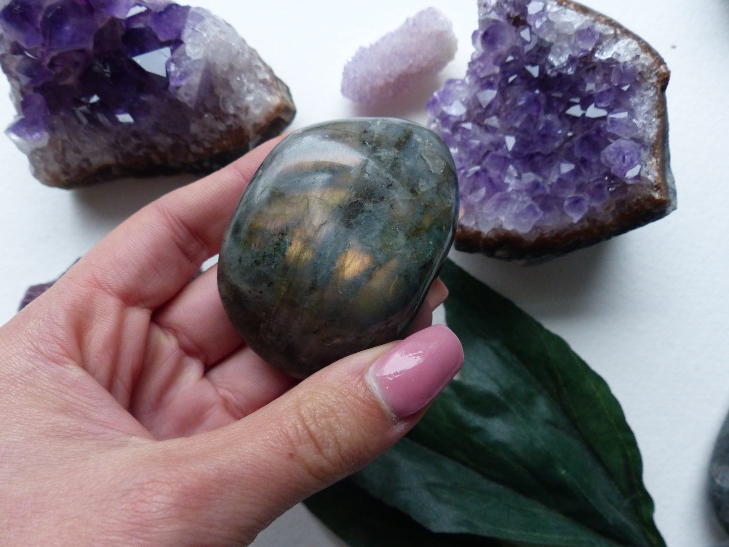 Labradorite Palm Stone (#12) - Simply Affinity