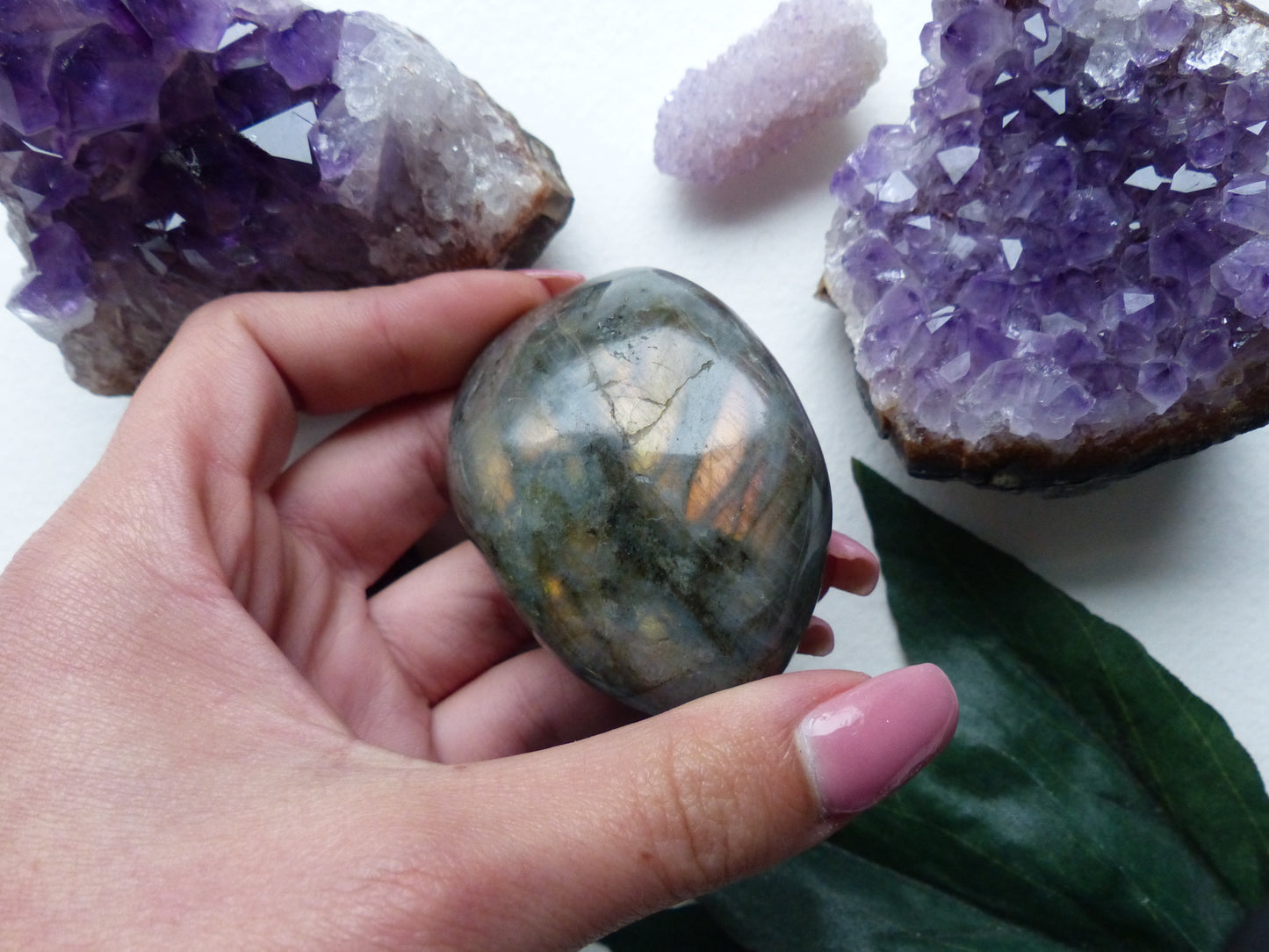 Labradorite Palm Stone (#12) - Simply Affinity