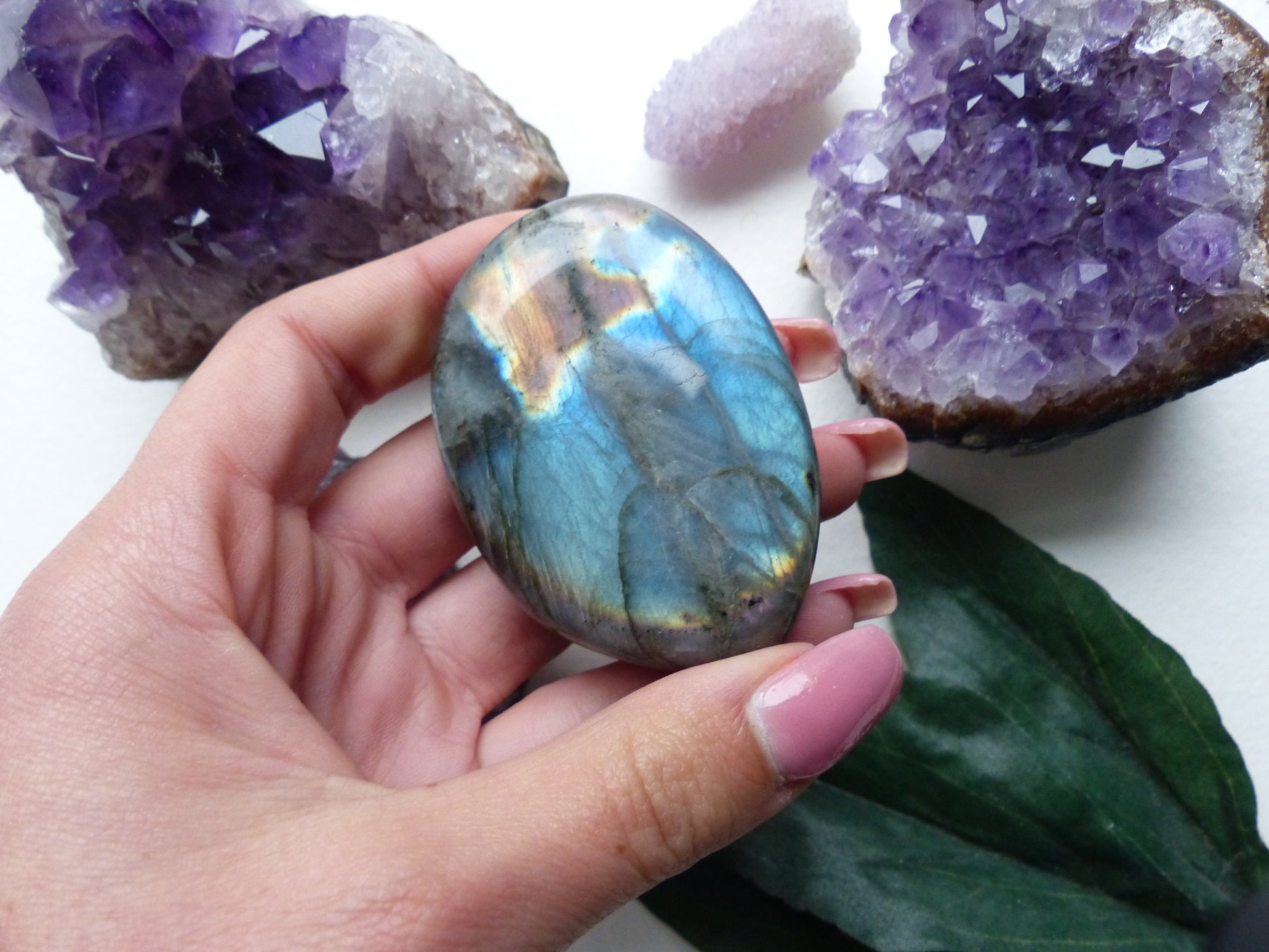 Labradorite Palm Stone (#12) - Simply Affinity
