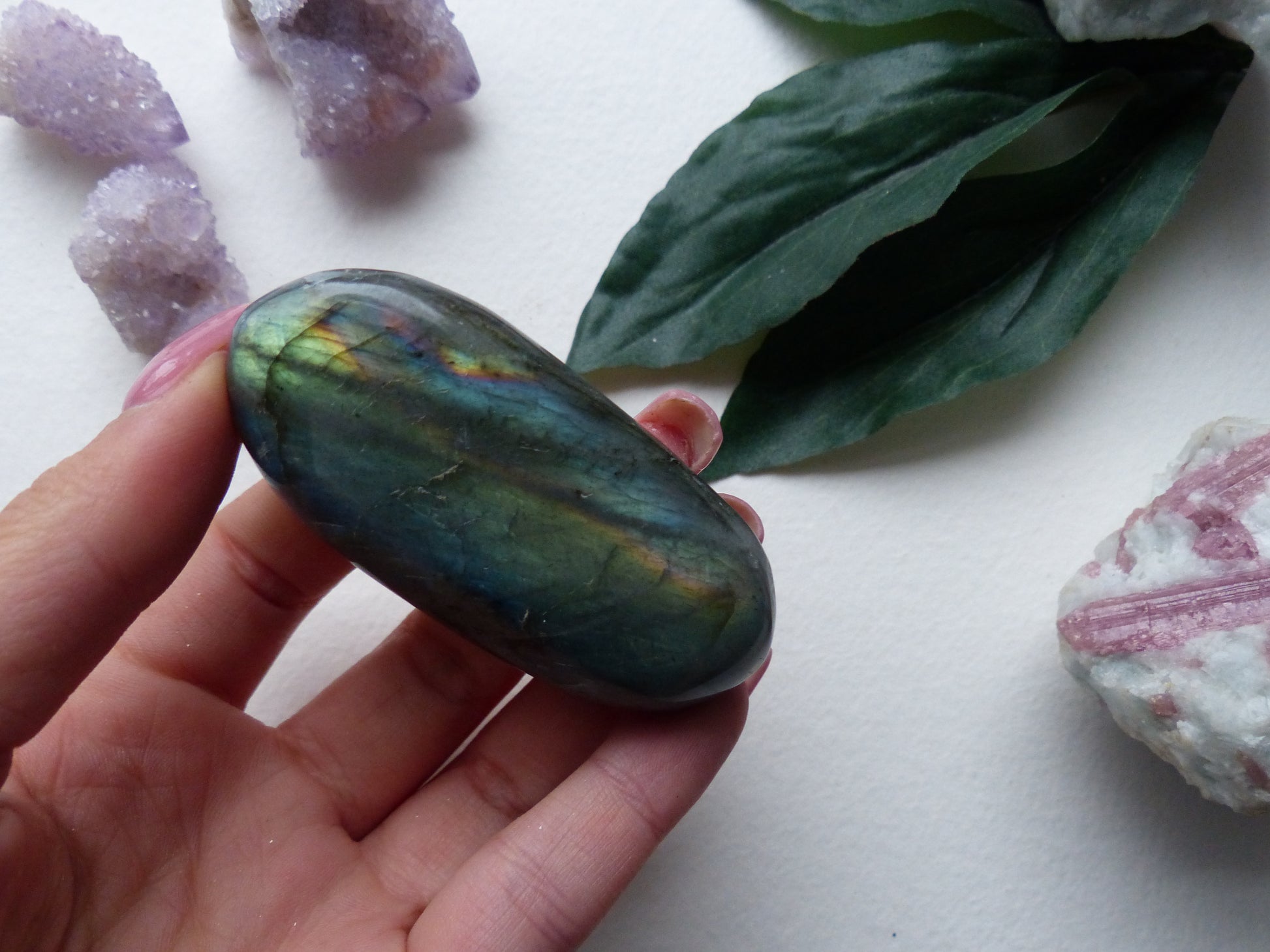Labradorite Palm Stone (#4) - Simply Affinity