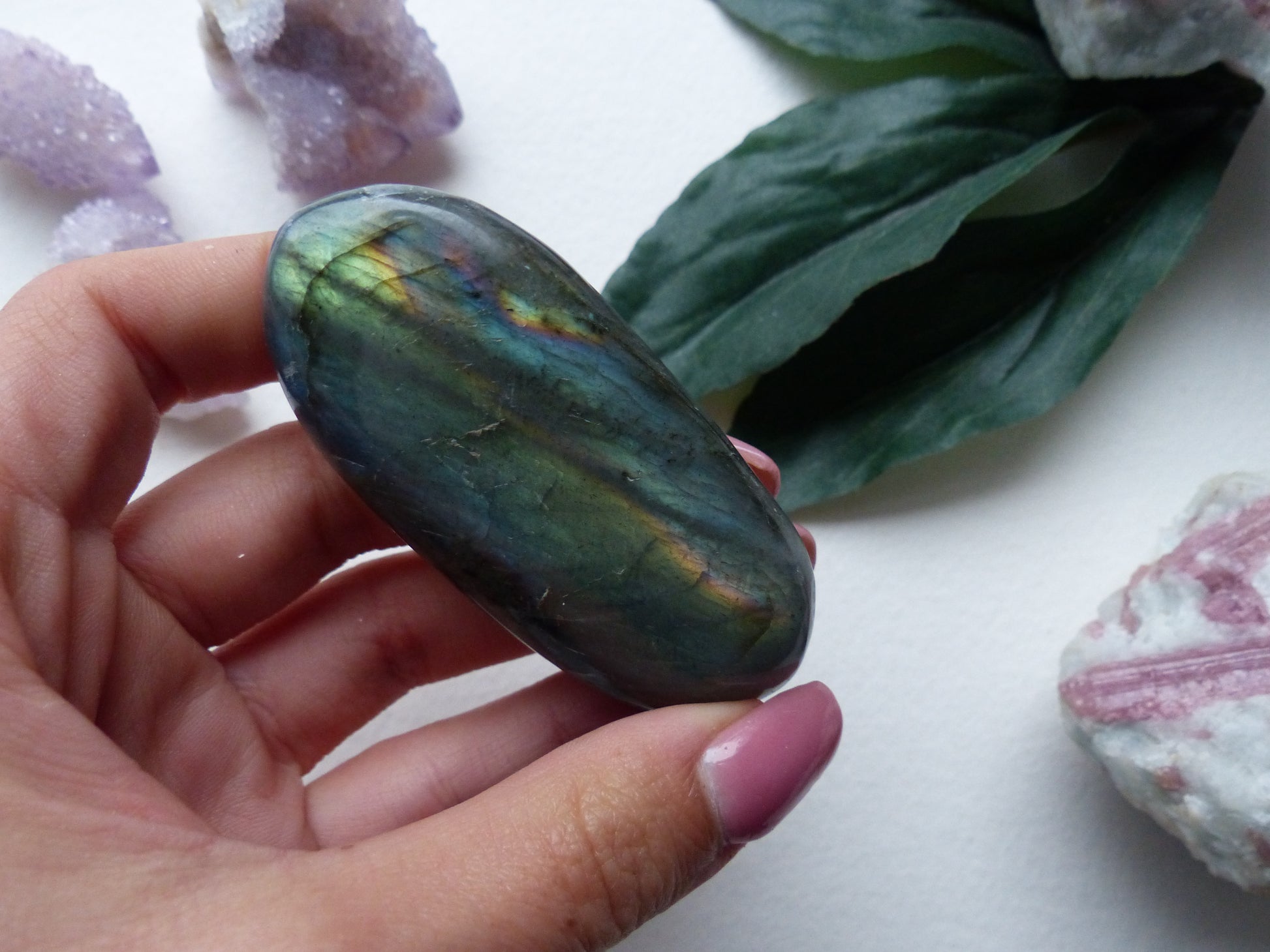 Labradorite Palm Stone (#4) - Simply Affinity