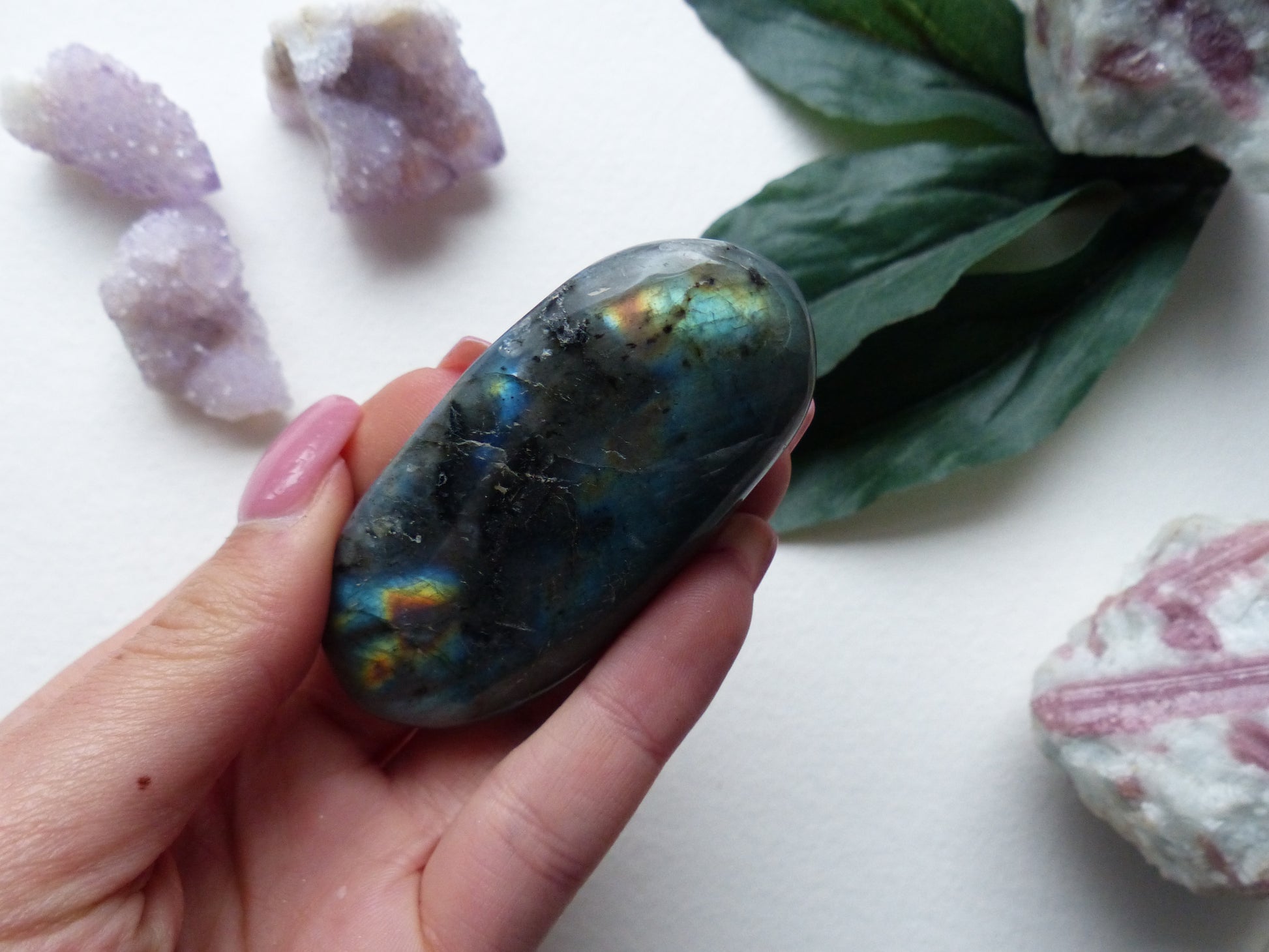 Labradorite Palm Stone (#4) - Simply Affinity